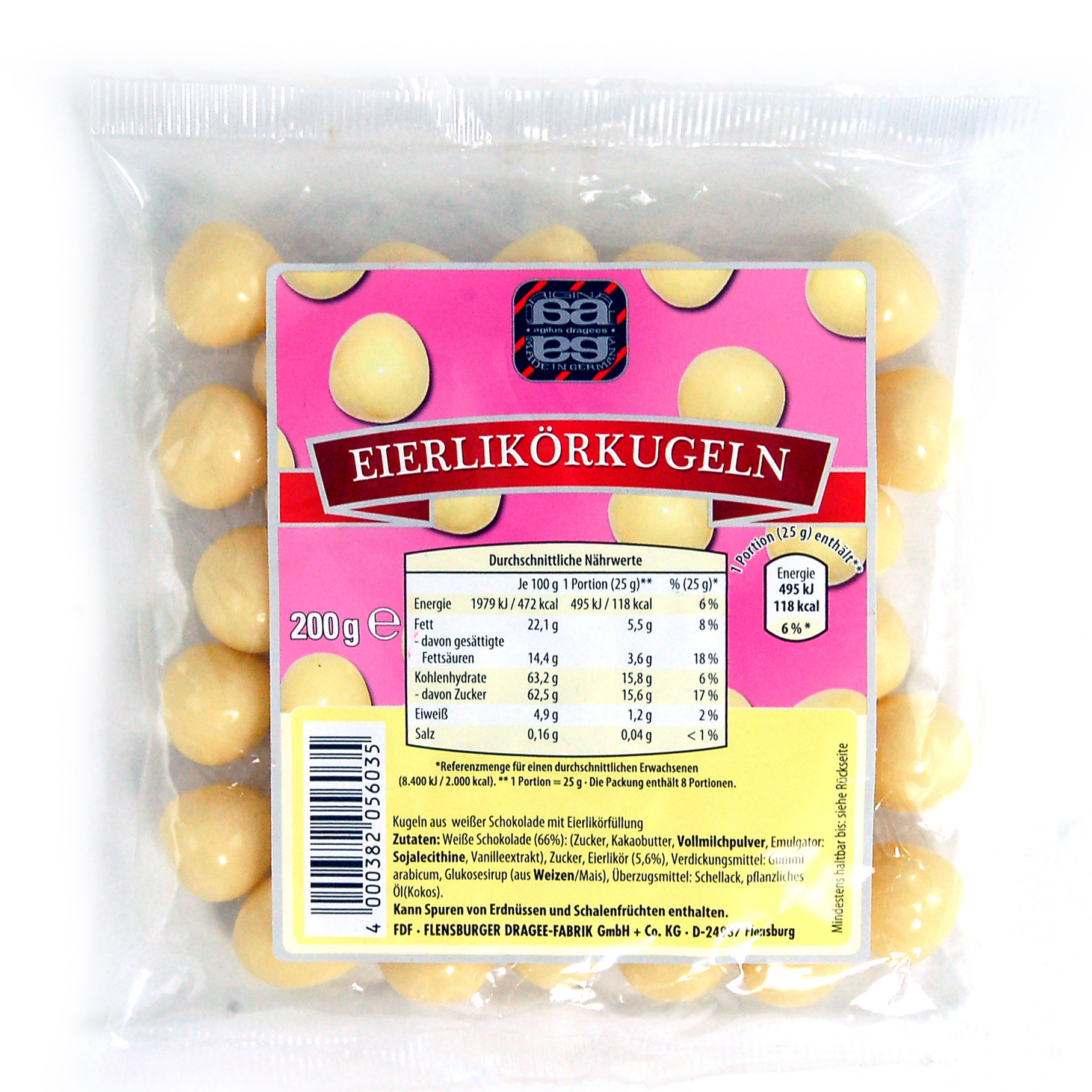 agilus dragees Eierlikörkugeln 200g