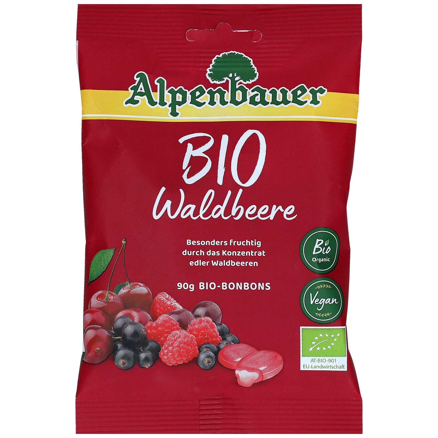 Alpenbauer Bio Waldbeere Bonbons 90g