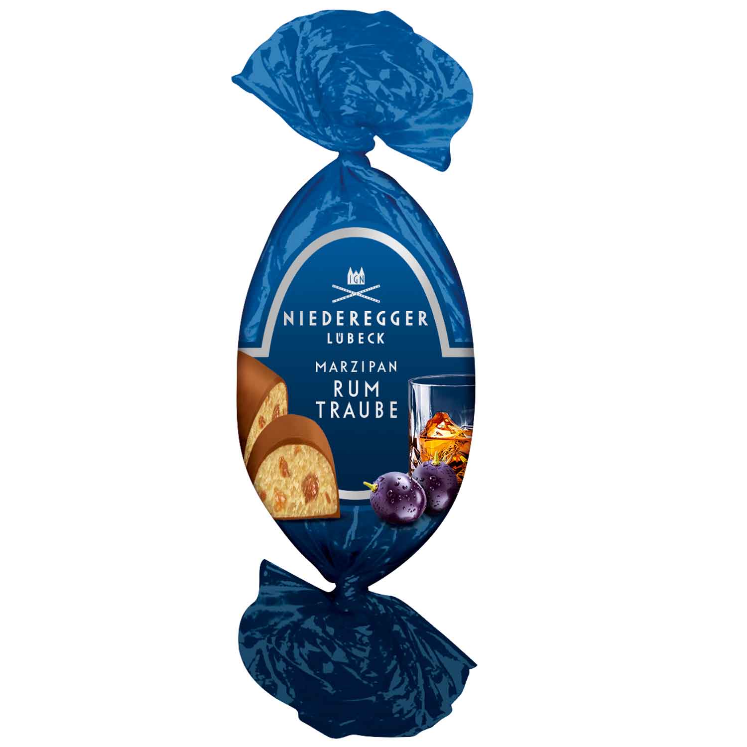 Niederegger Marzipan-Ei Rum-Traube 100g