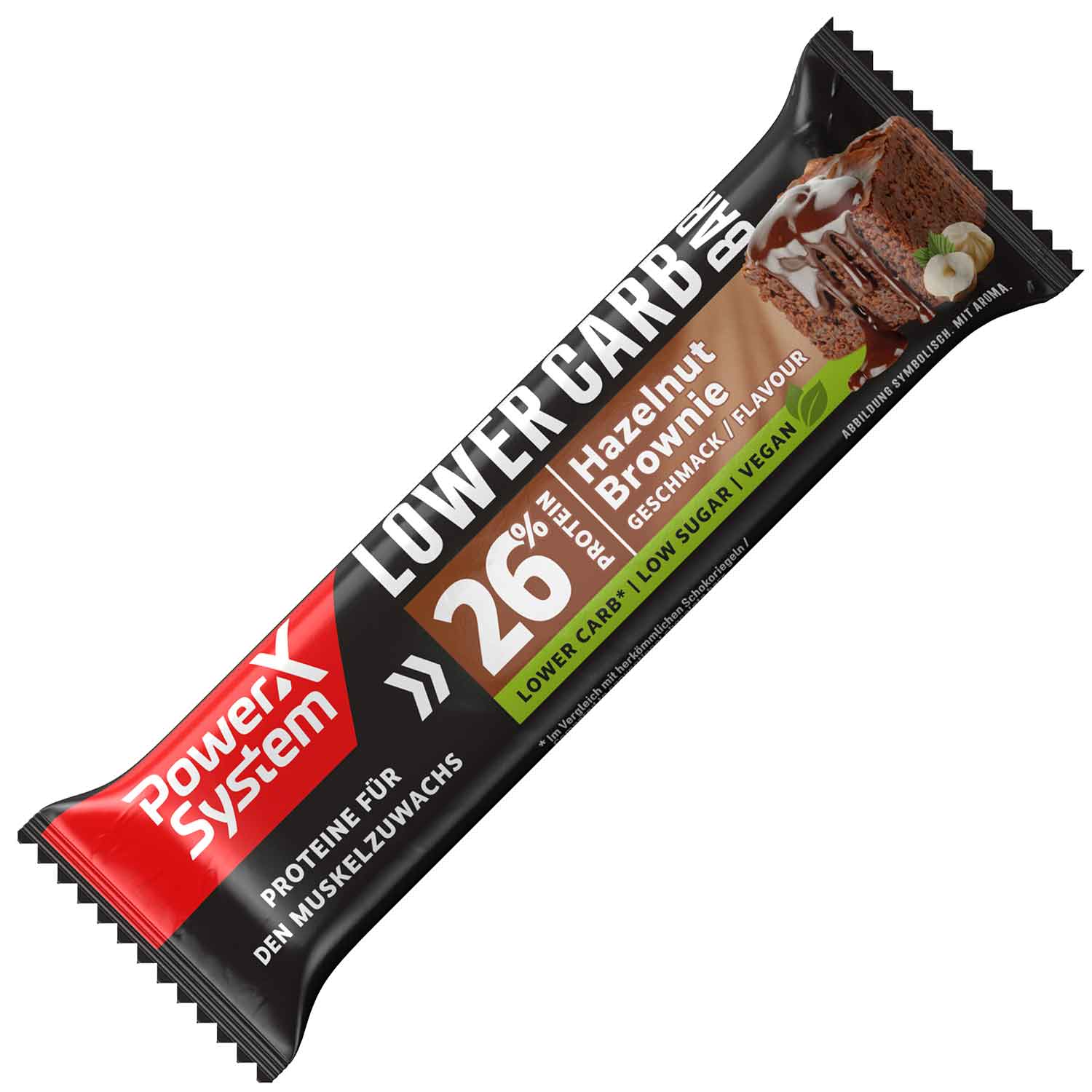 Power System Lower Carb Hazelnut Brownie 40g