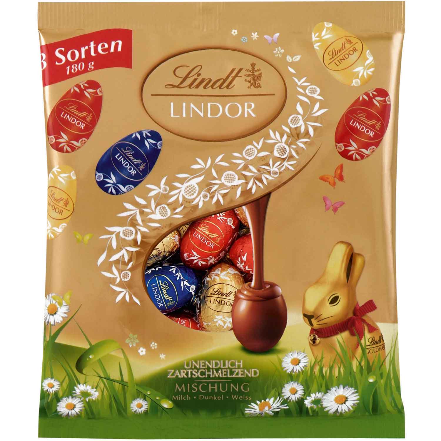 Lindt Lindor Mini-Eier Mischung 180g
