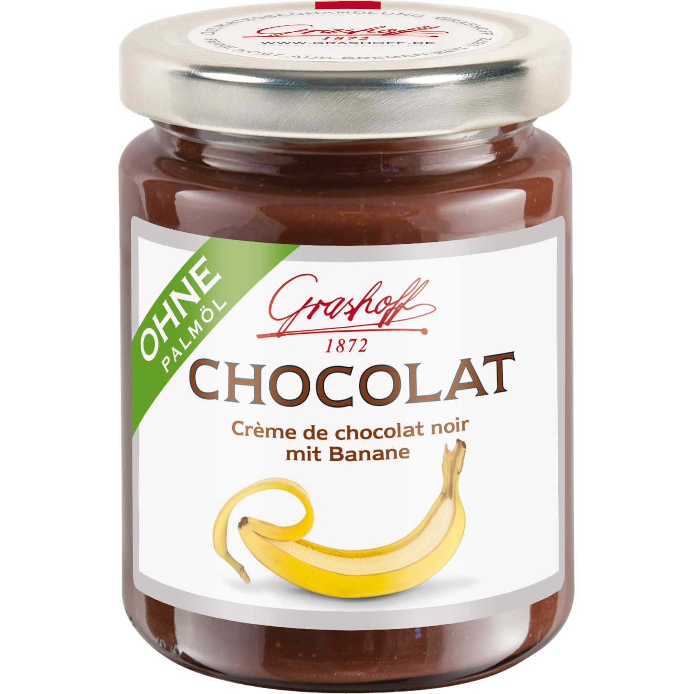 Grashoff Chocolat Crème de chocolat noir mit Banane 250g