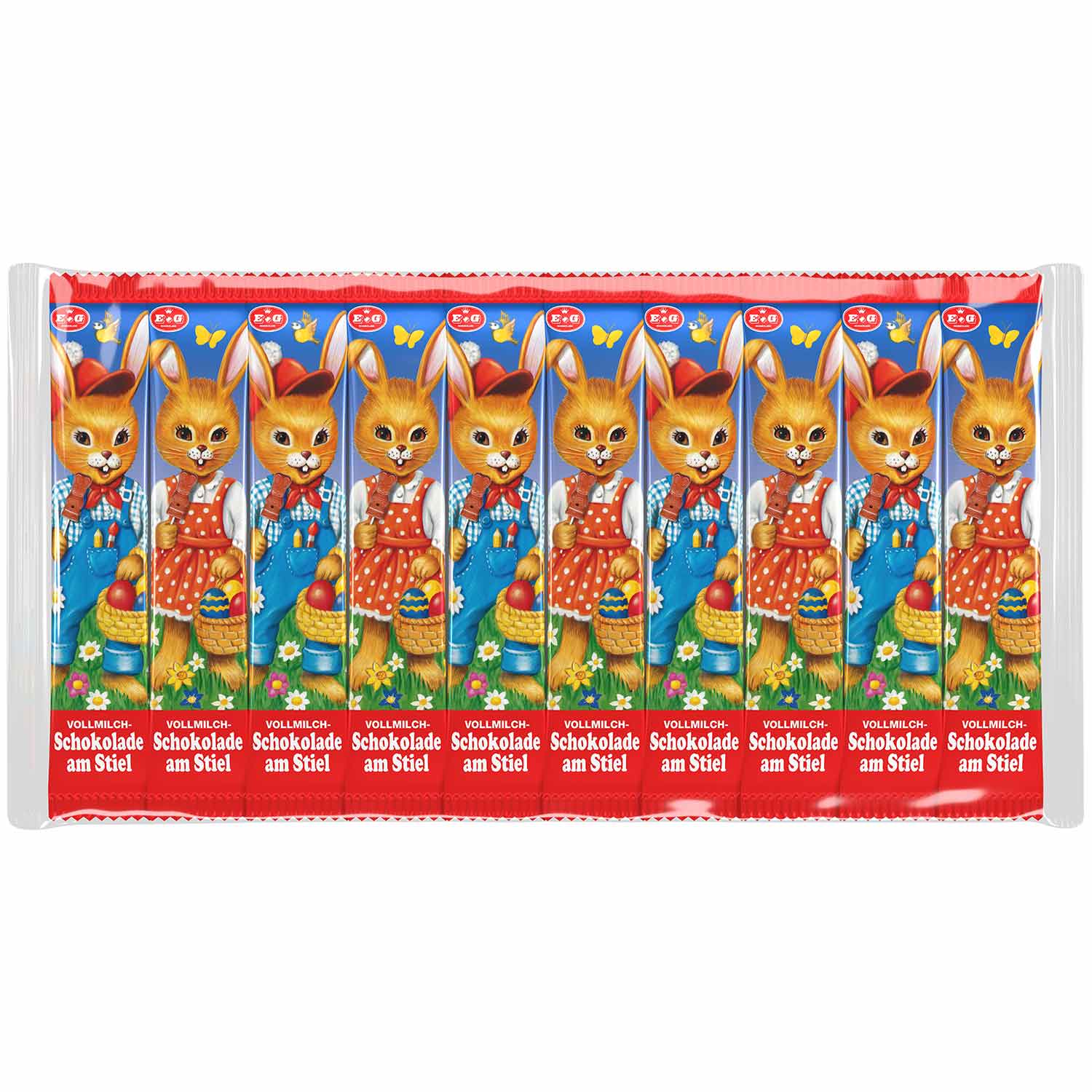 Lolly Choc Company Osterhasen am Stiel 10x15g