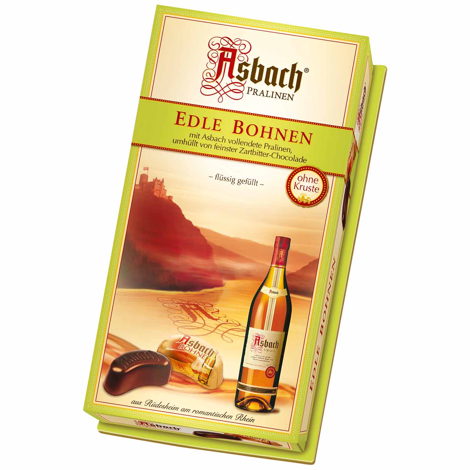 Asbach Pralinen Edle Bohnen ohne Kruste 100g