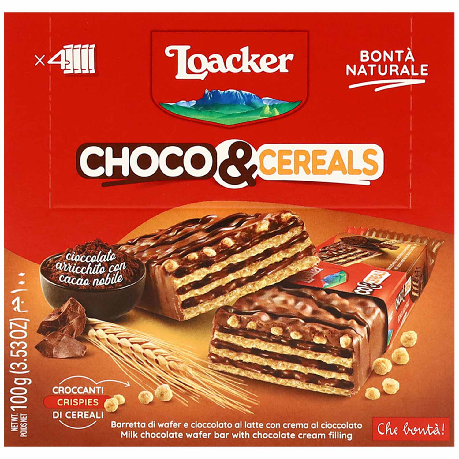 Loacker Choco & Cereals 4x25g
