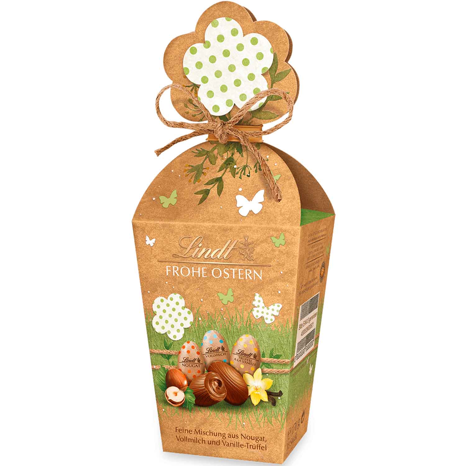 Lindt Natur Edition Mini-Eier Mischung Köcher 170g