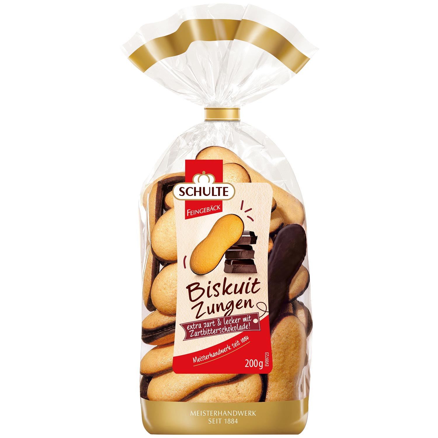 Schulte Biskuitzungen Zartbitter 200g