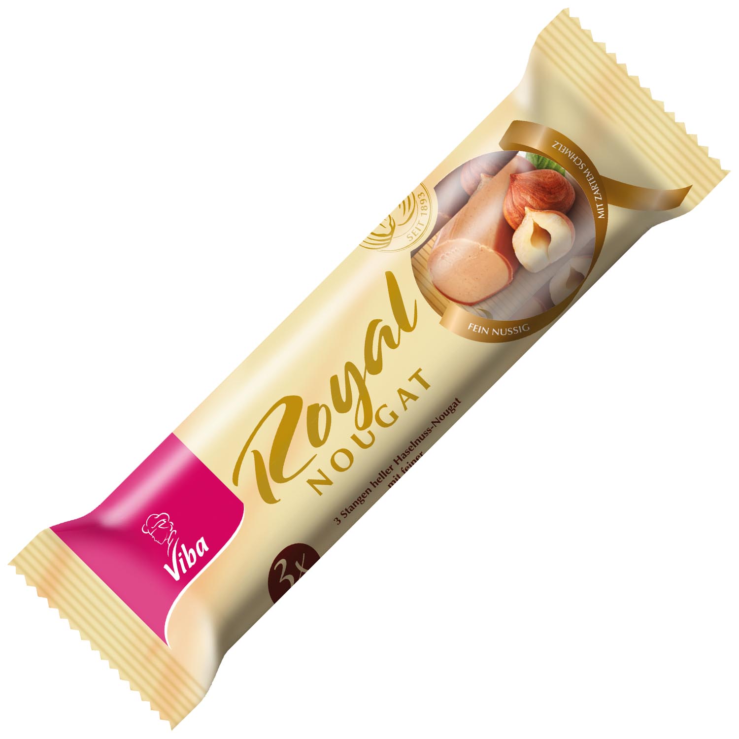 Viba Royal Nougat Stangen 3x45g
