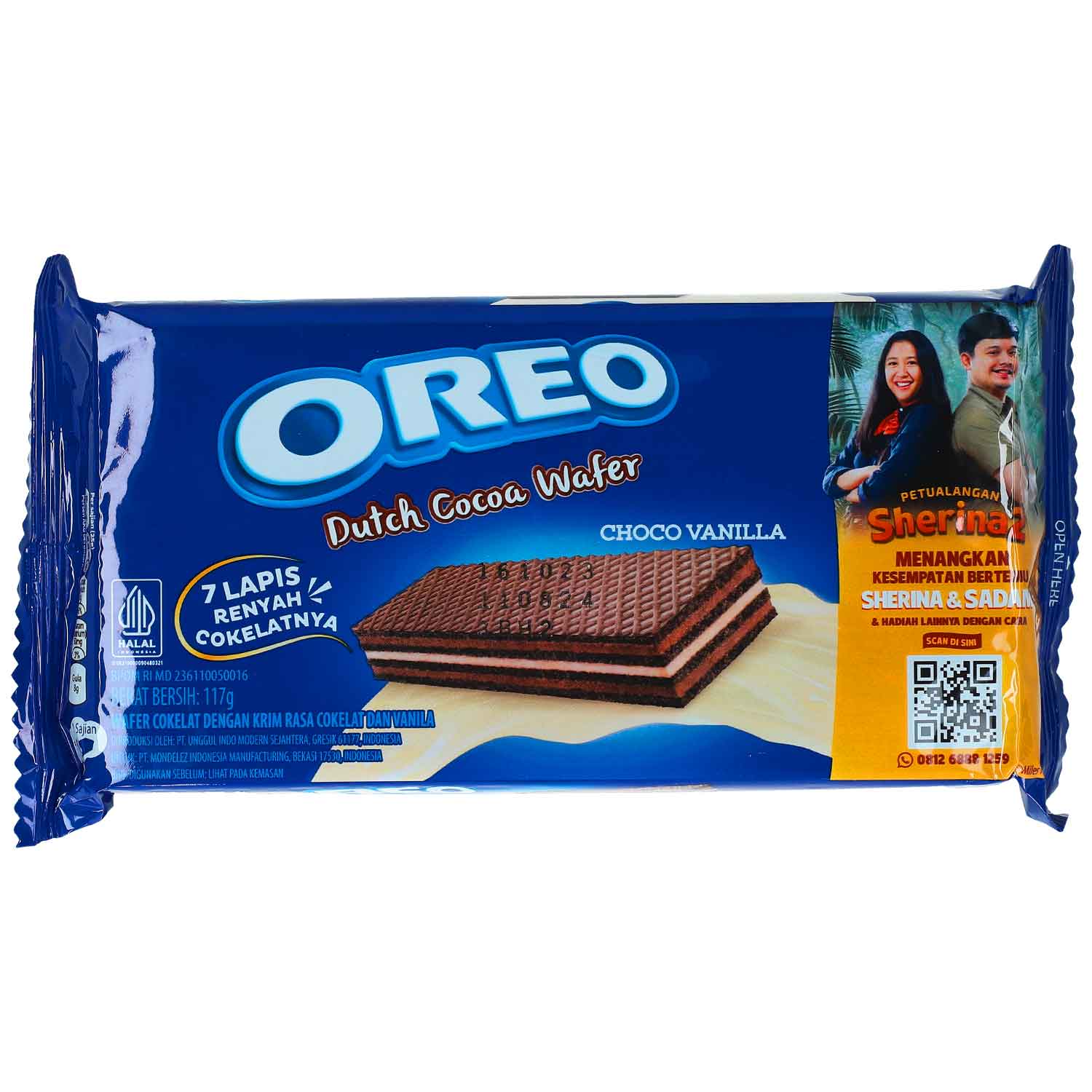 Oreo Dutch Cocoa Wafer Choco Vanilla 117g
