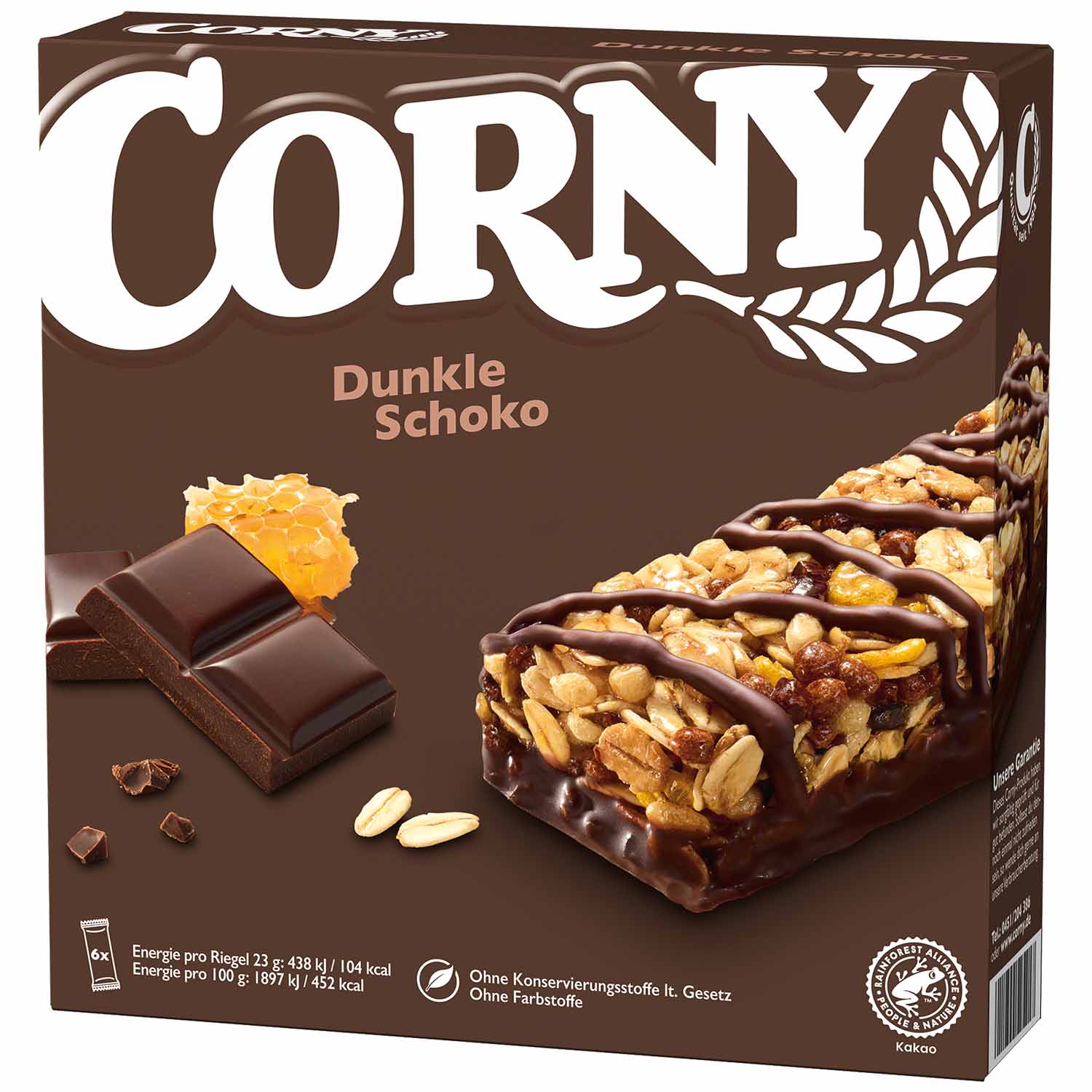 Corny Dunkle Schoko 6x23g
