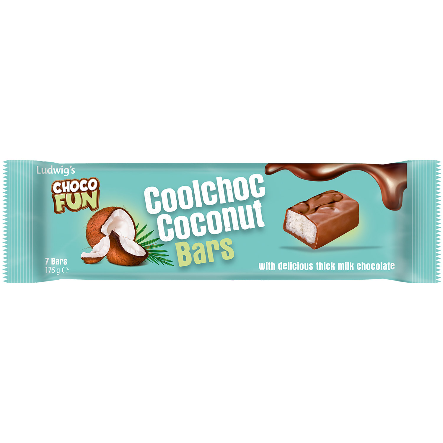 Choco Fun Coolchoc Coconut Bars 7x25g
