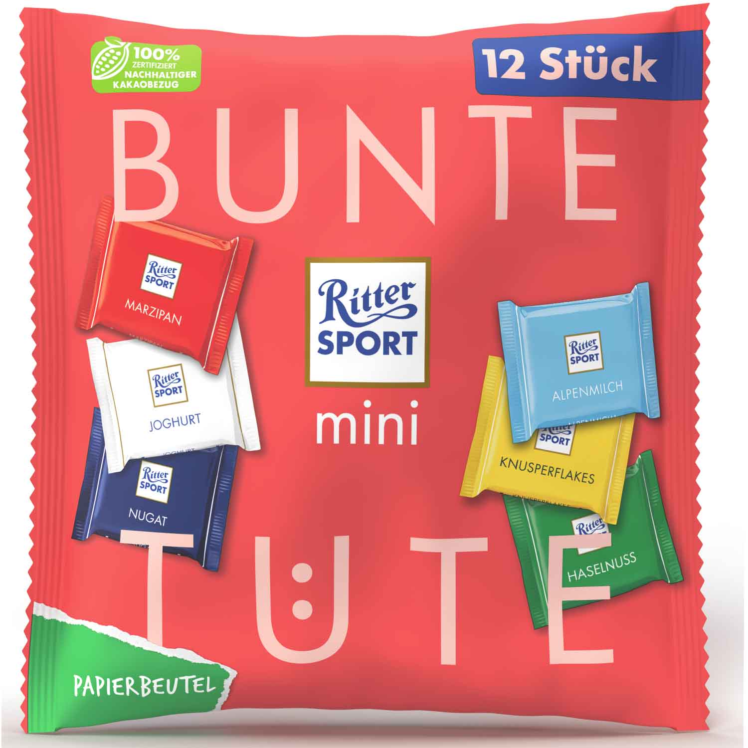 Ritter Sport mini Bunte Tüte 12er