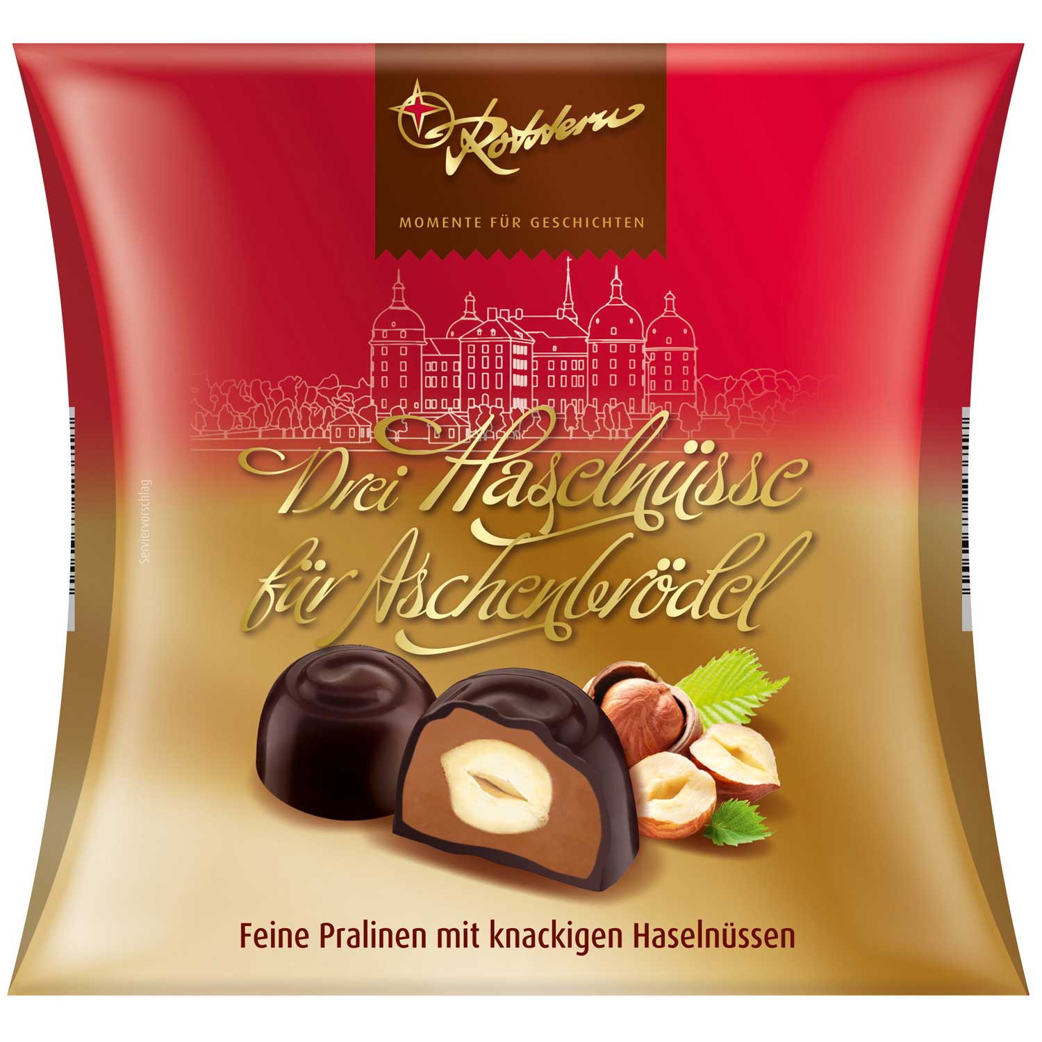 Rotstern 'Drei Haselnüsse für Aschenbrödel' Haselnusspralinen 166g