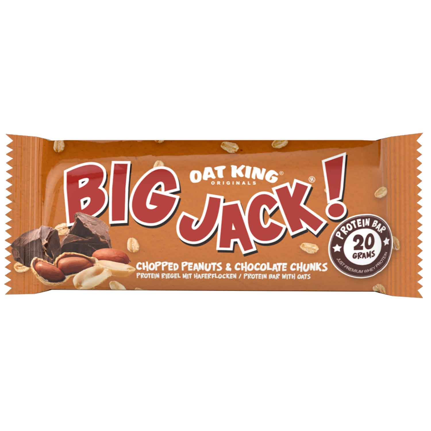Oat King Big Jack! Chopped Peanuts & Chocolate Chunks 80g (MHD 01.03.2024)