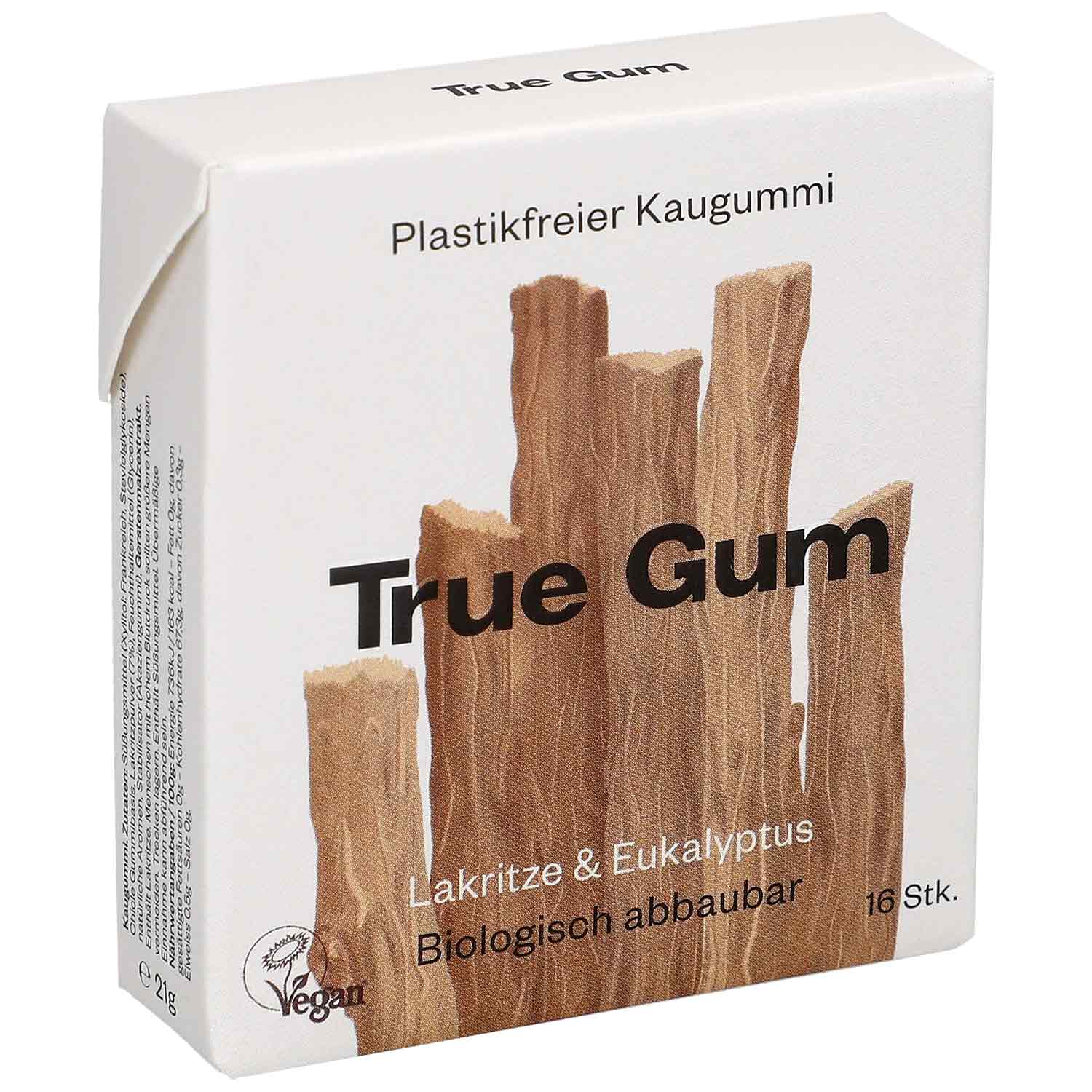 True Gum Lakritze & Eukalyptus 21g
