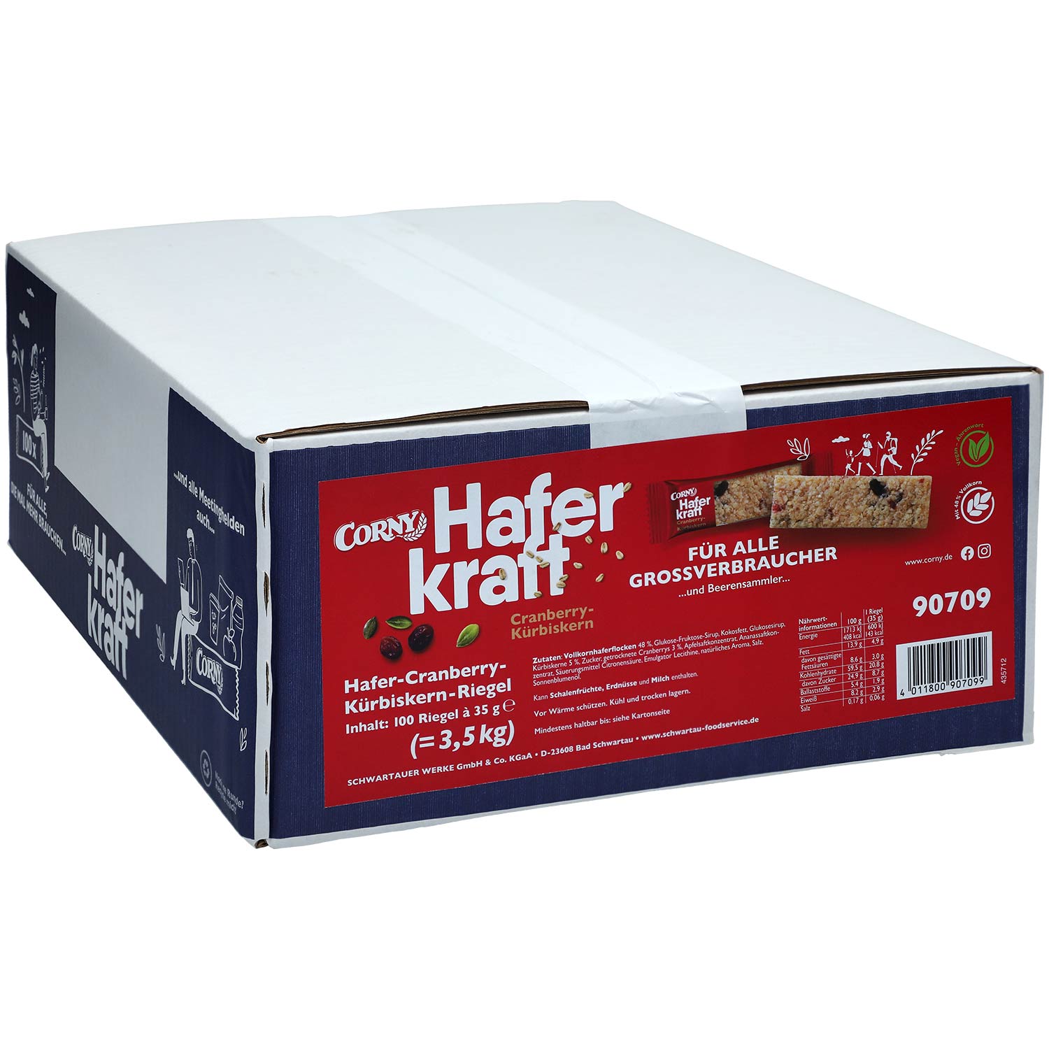 Corny Haferkraft Cranberry-Kürbiskern 100x35g