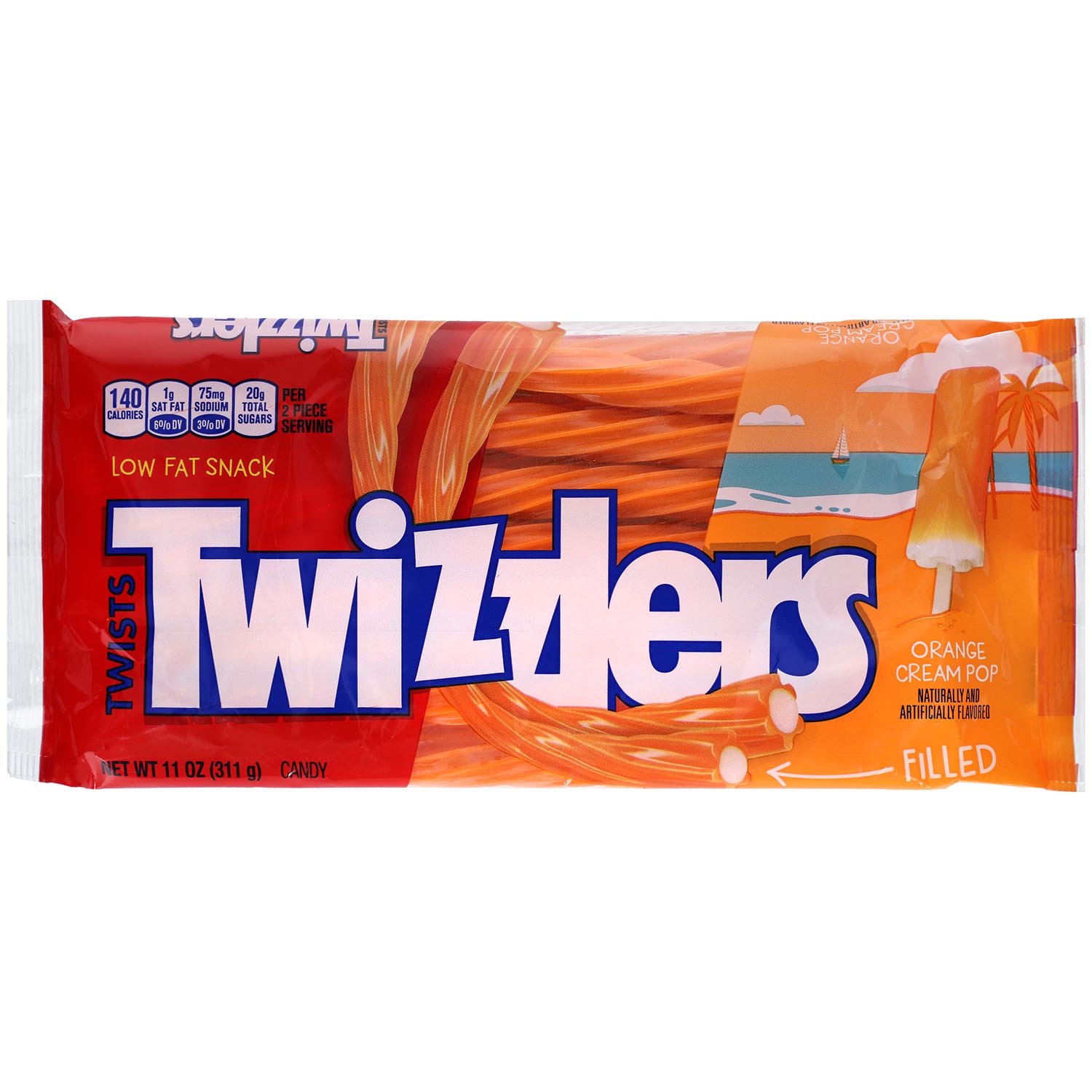 Twizzlers Twists Orange Cream Pop 311g