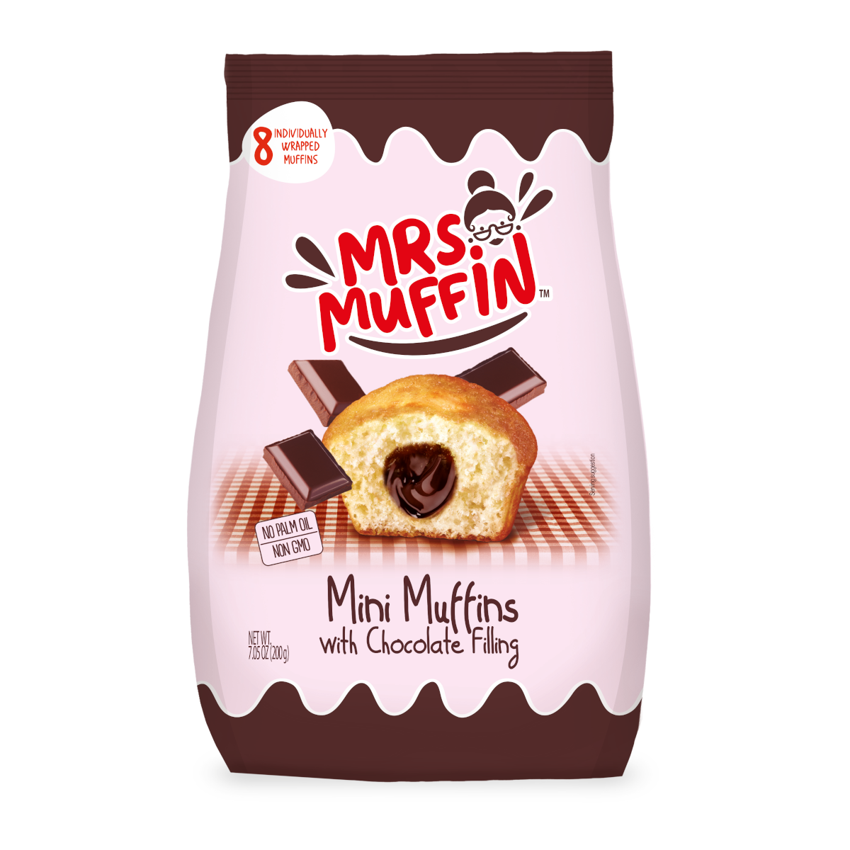 Mrs. Muffin Mini Muffins with Chocolate Filling 200g
