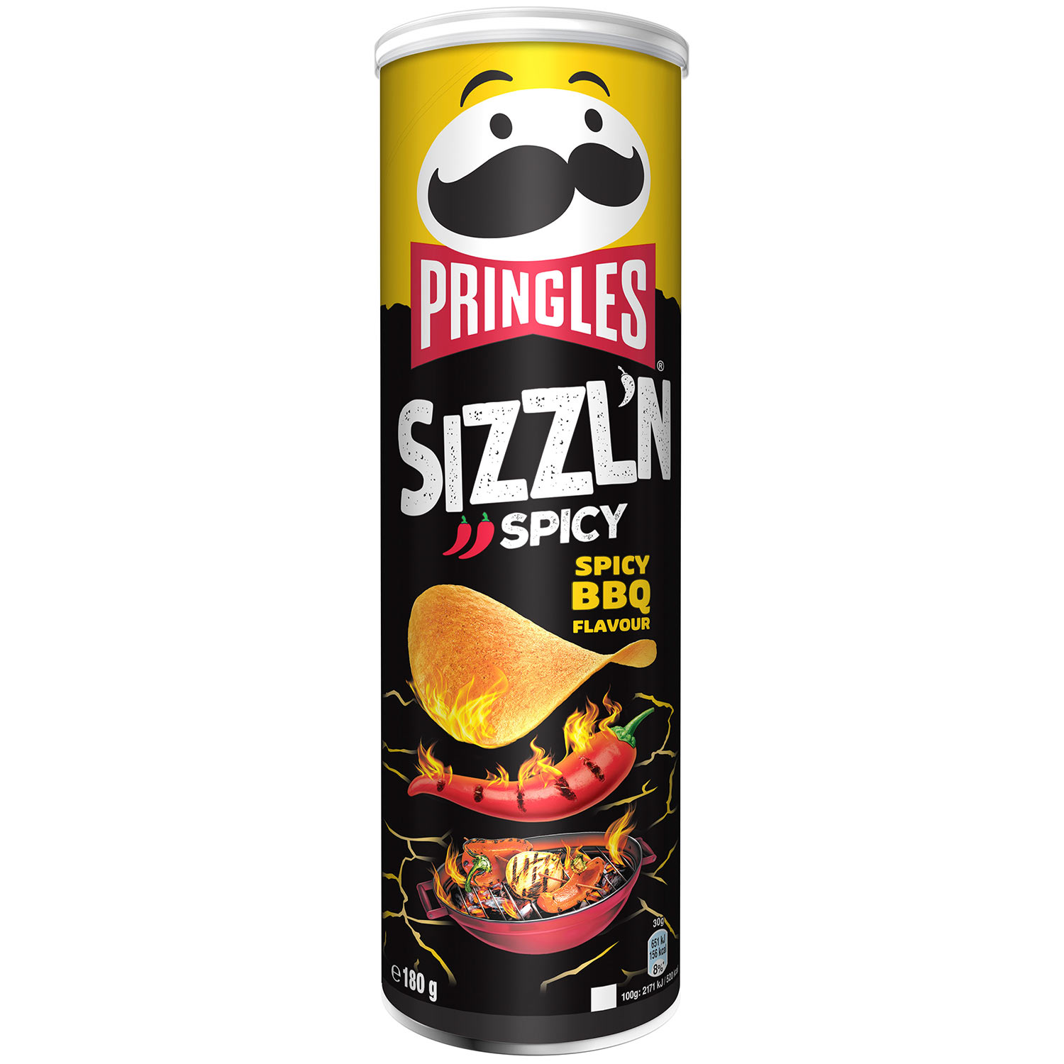 Pringles Sizzl'n Spicy BBQ 180g