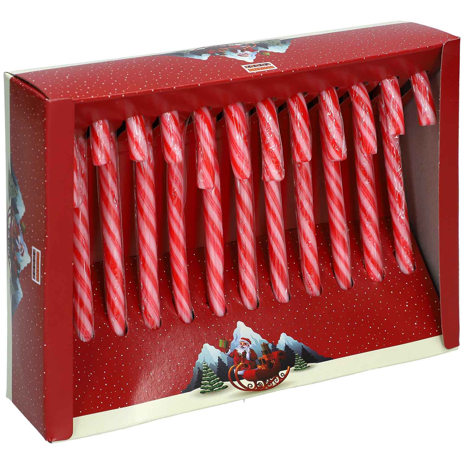 Holland Foodz Zuckerstangen 12cm rot-weiß 12er