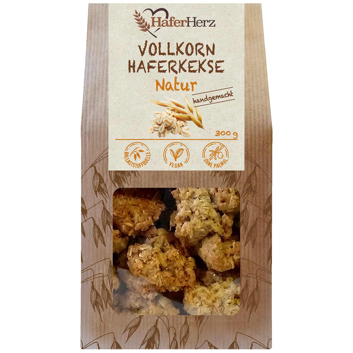 HaferHerz Haferkekse Natur 300g