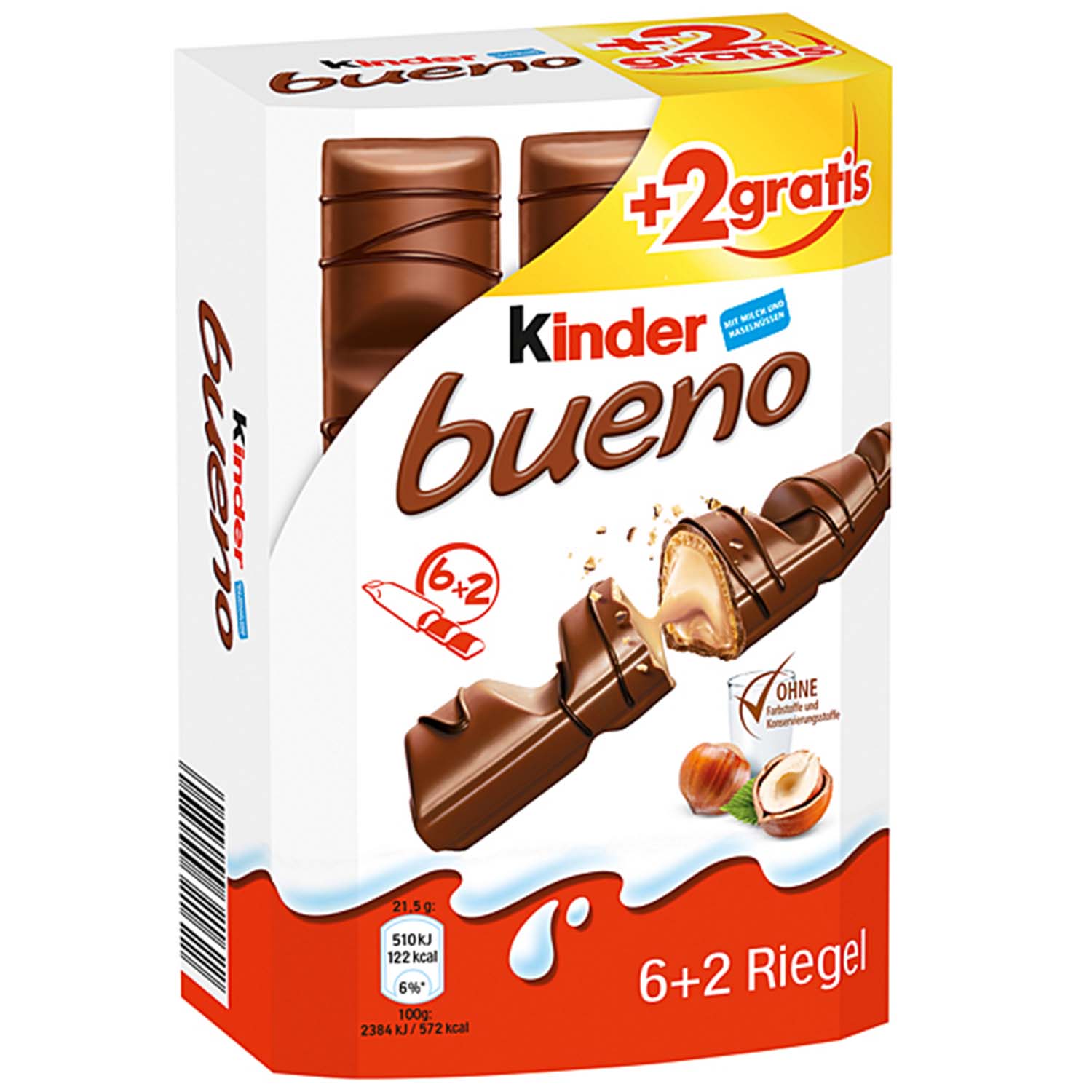kinder bueno 6er + 2 gratis