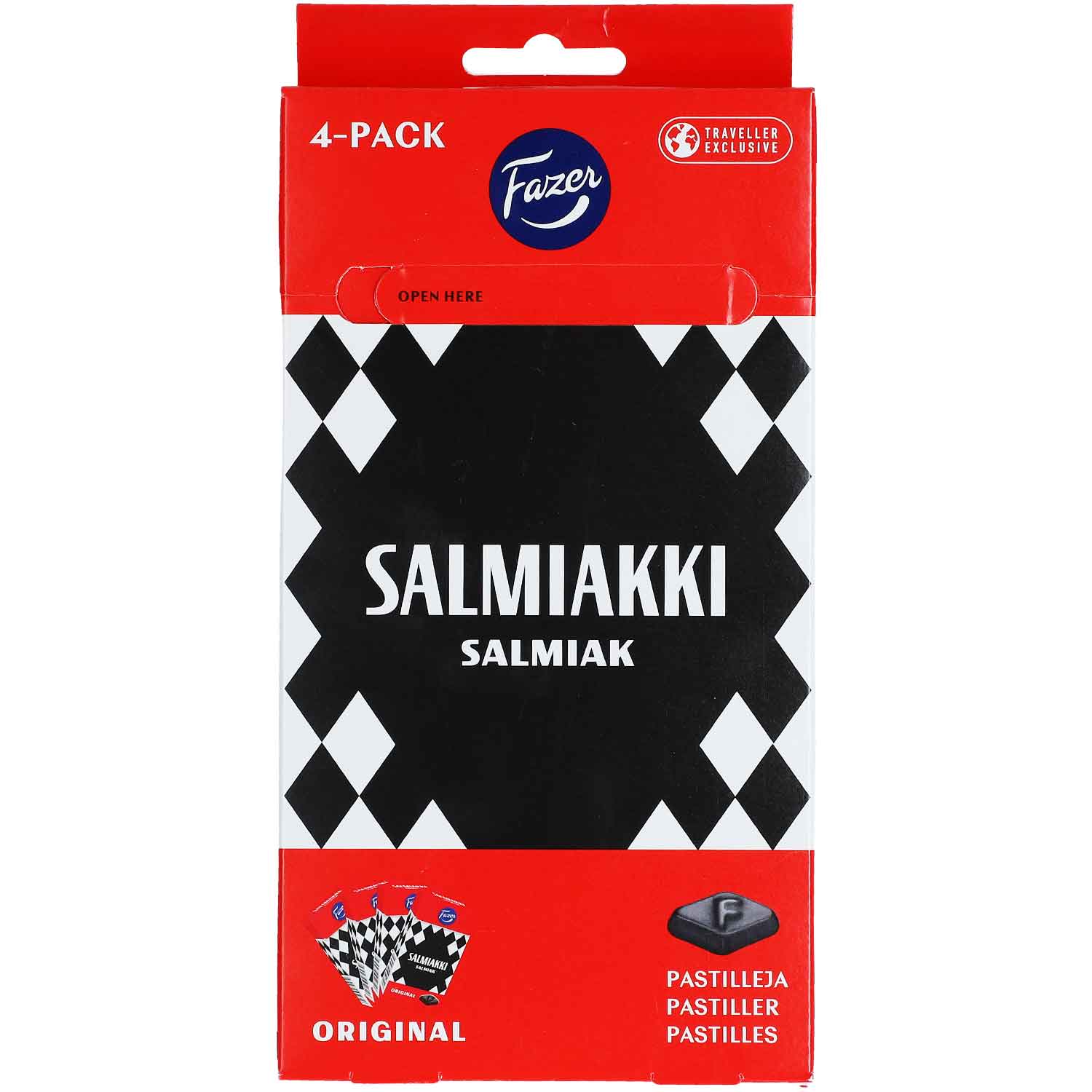 Fazer Salmiakki Travel Edition 4x40g