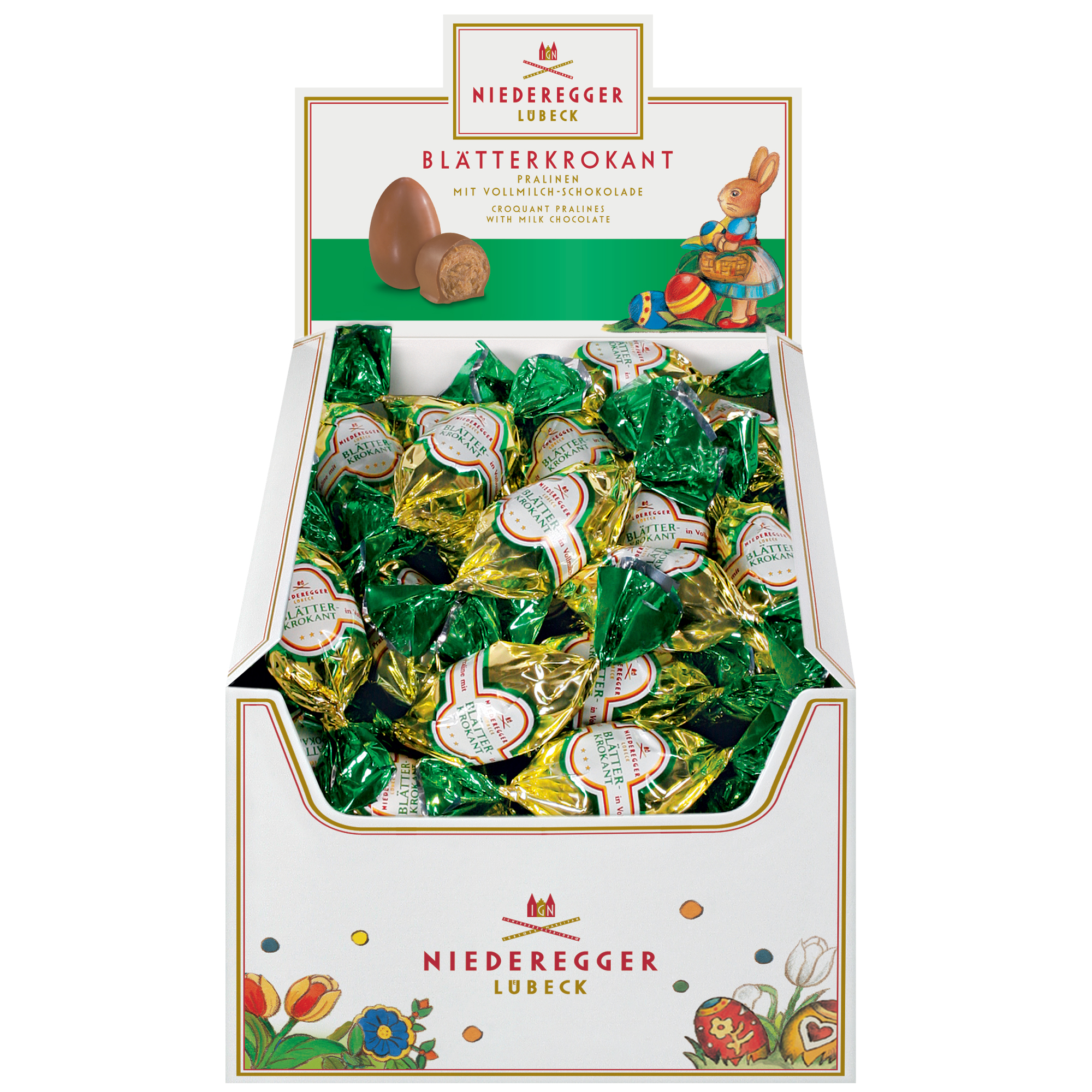 Niederegger Blätterkrokant-Eier 75x17g