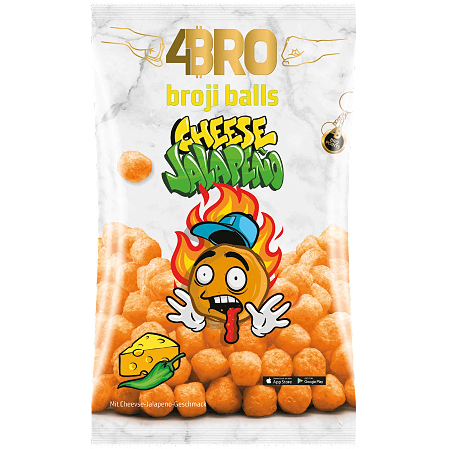 4BRO broji balls Cheese Jalapeno 75g