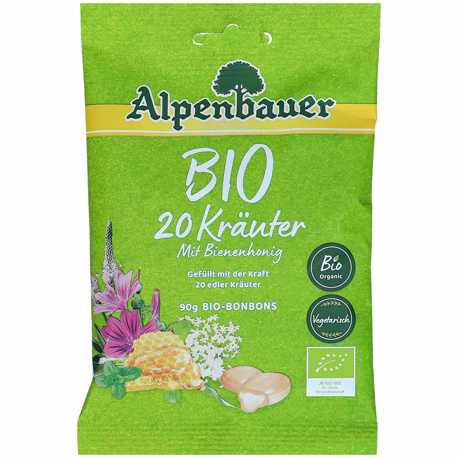 Alpenbauer Bio 20 Kräuter Bonbons 90g