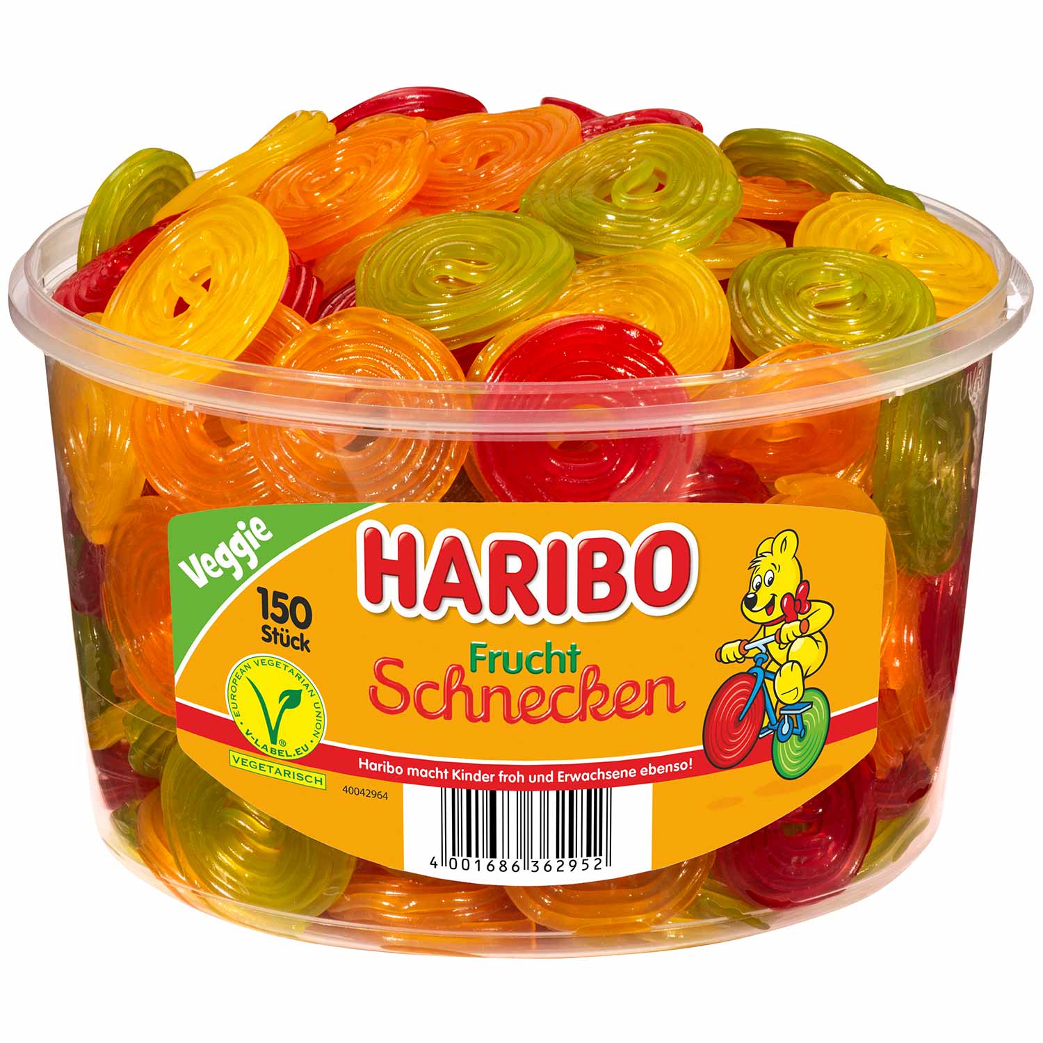 Haribo Frucht Schnecken veggie 150er