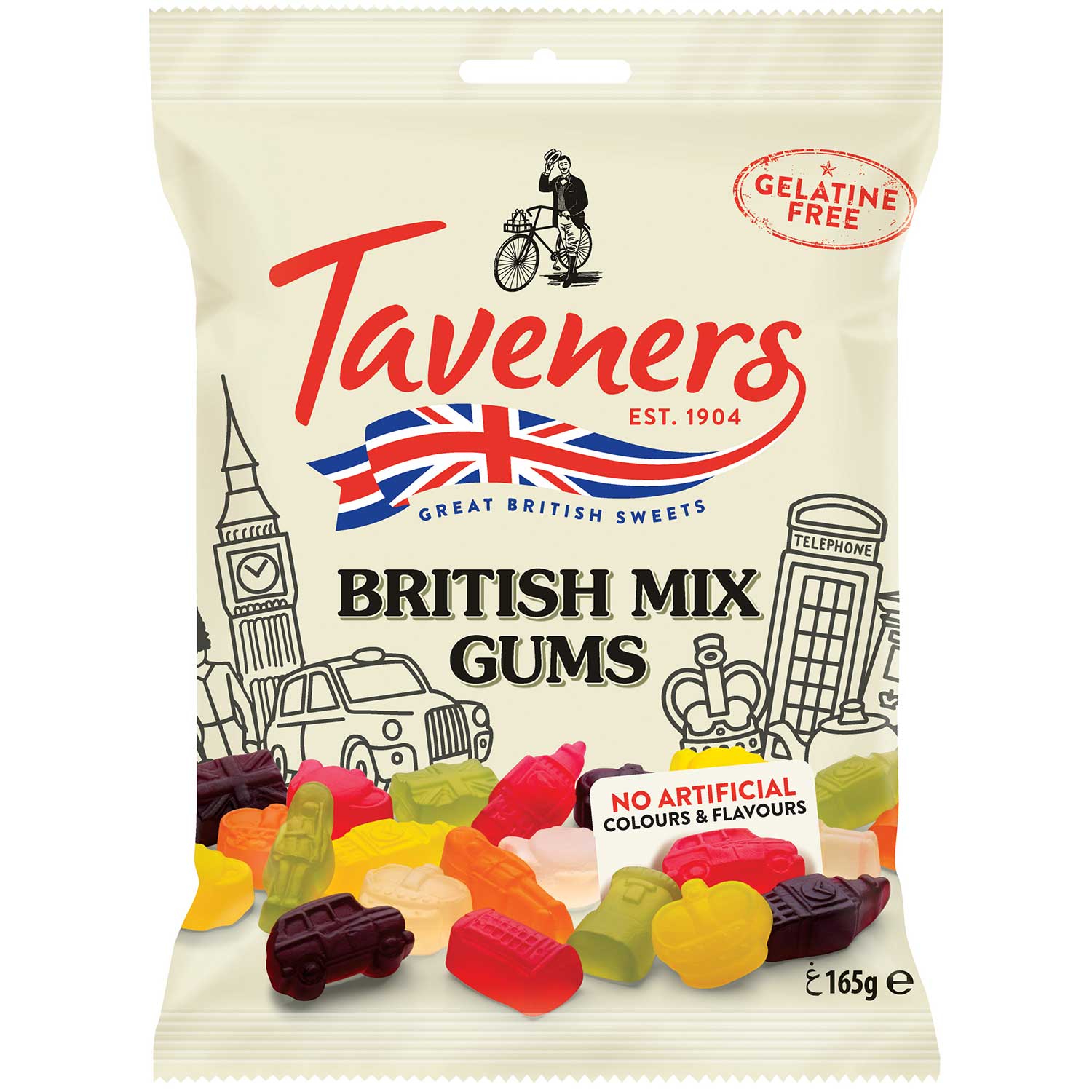 Taveners British Mix Gums 165g
