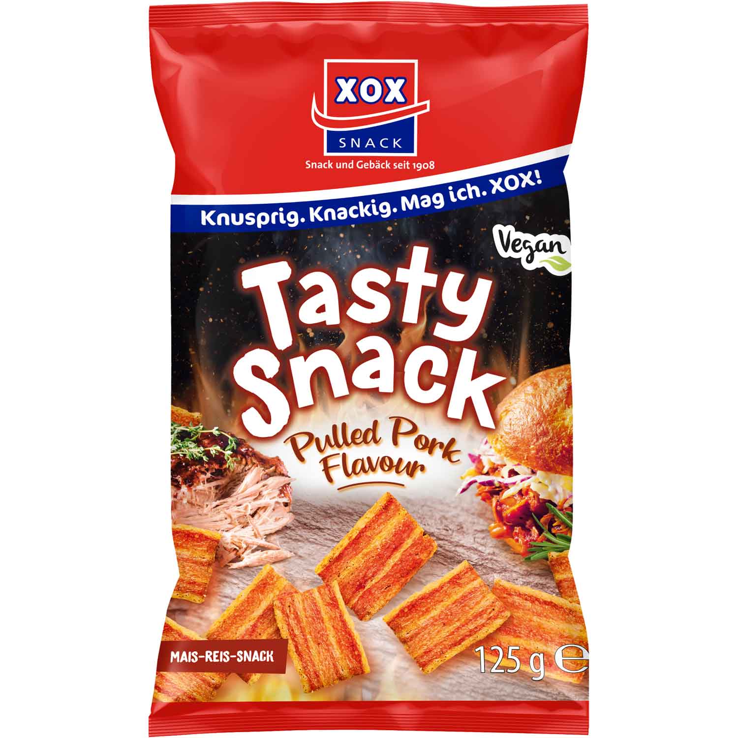 XOX Tasty Snack Pulled Pork Style 125g
