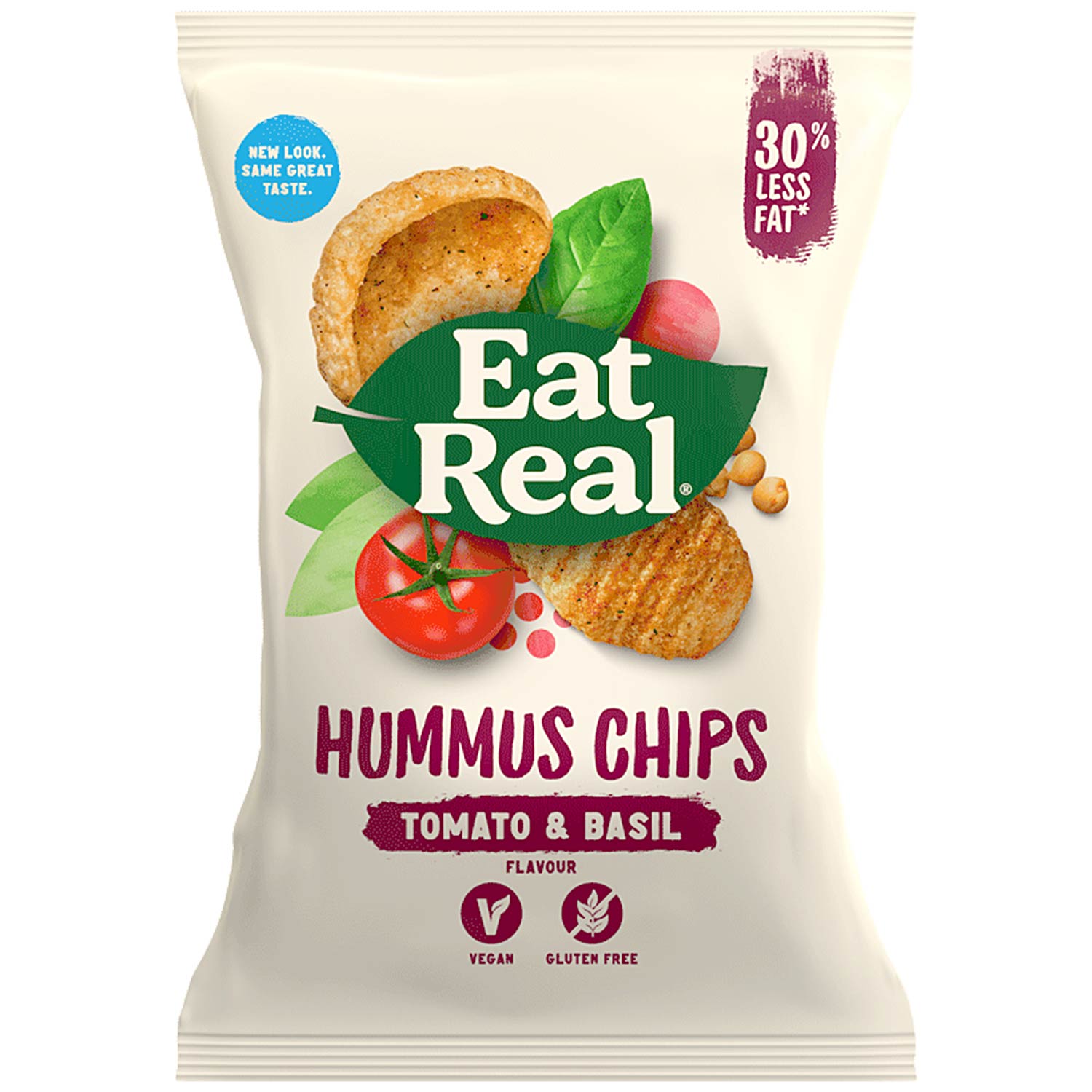 Eat Real Hummus Chips Tomato & Basil 135g