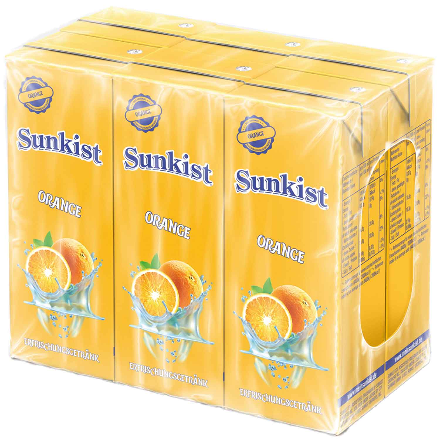 Sunkist Orange 6x200ml