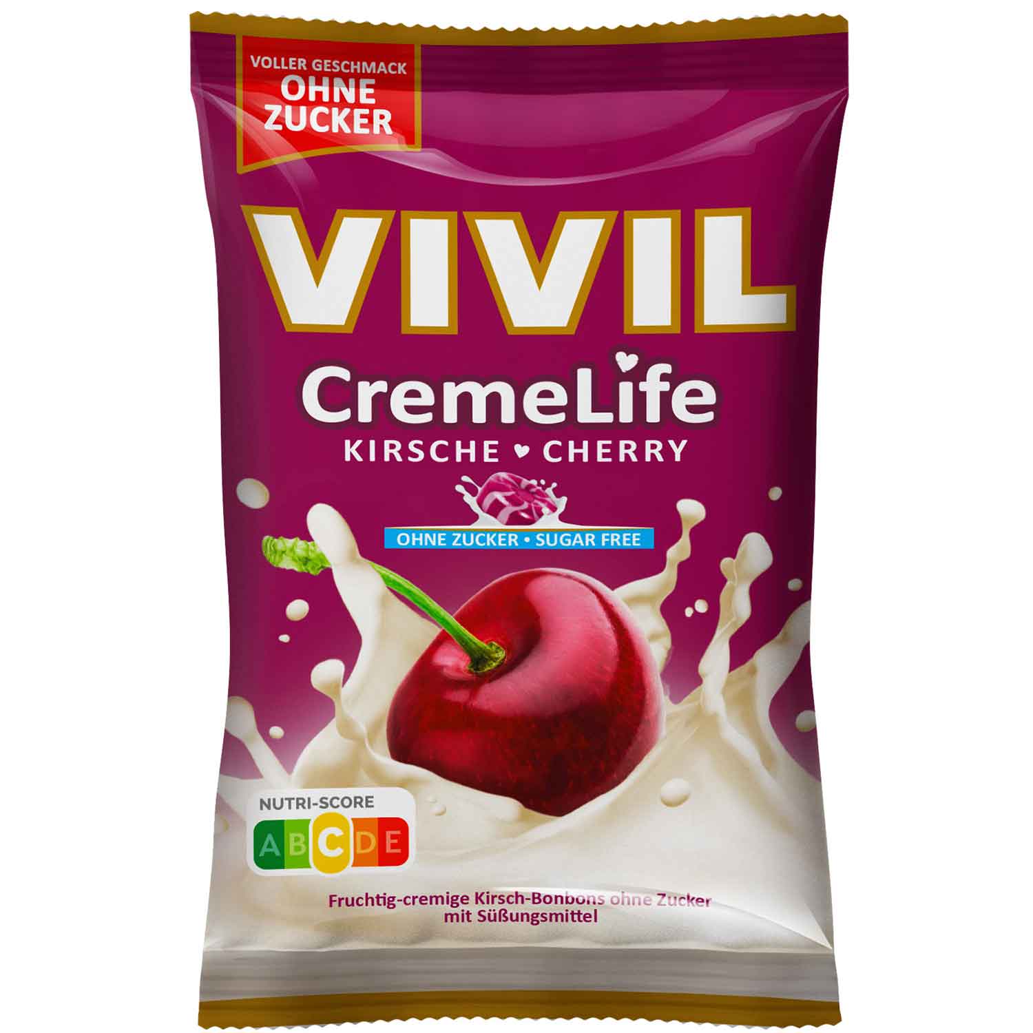 Vivil CremeLife Kirsche ohne Zucker 110g
