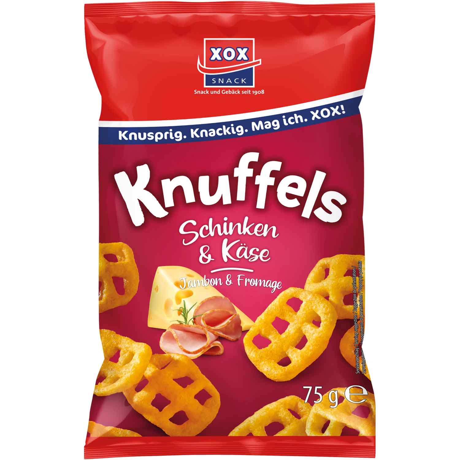 XOX Knuffels Schinken & Käse 75g