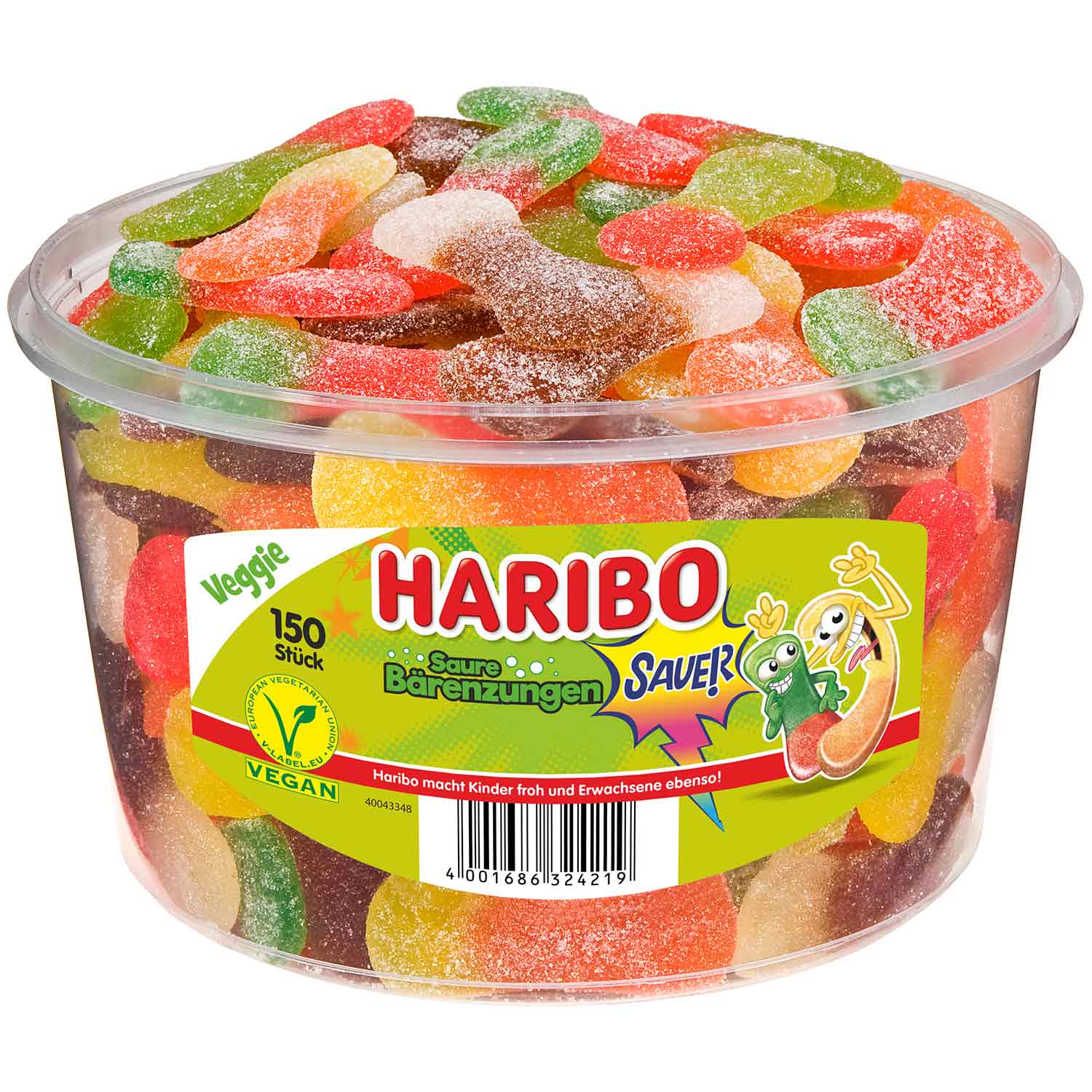 Haribo Saure Bärenzungen veggie 150er