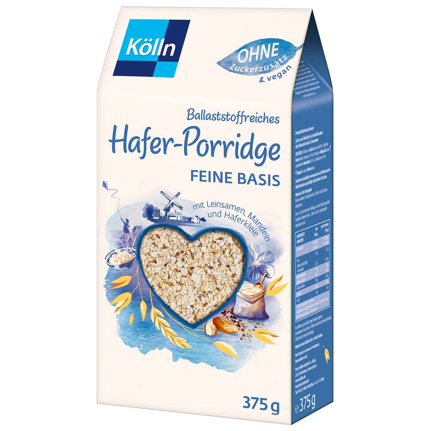 Kölln Feine Basis Hafer-Porridge 375g
