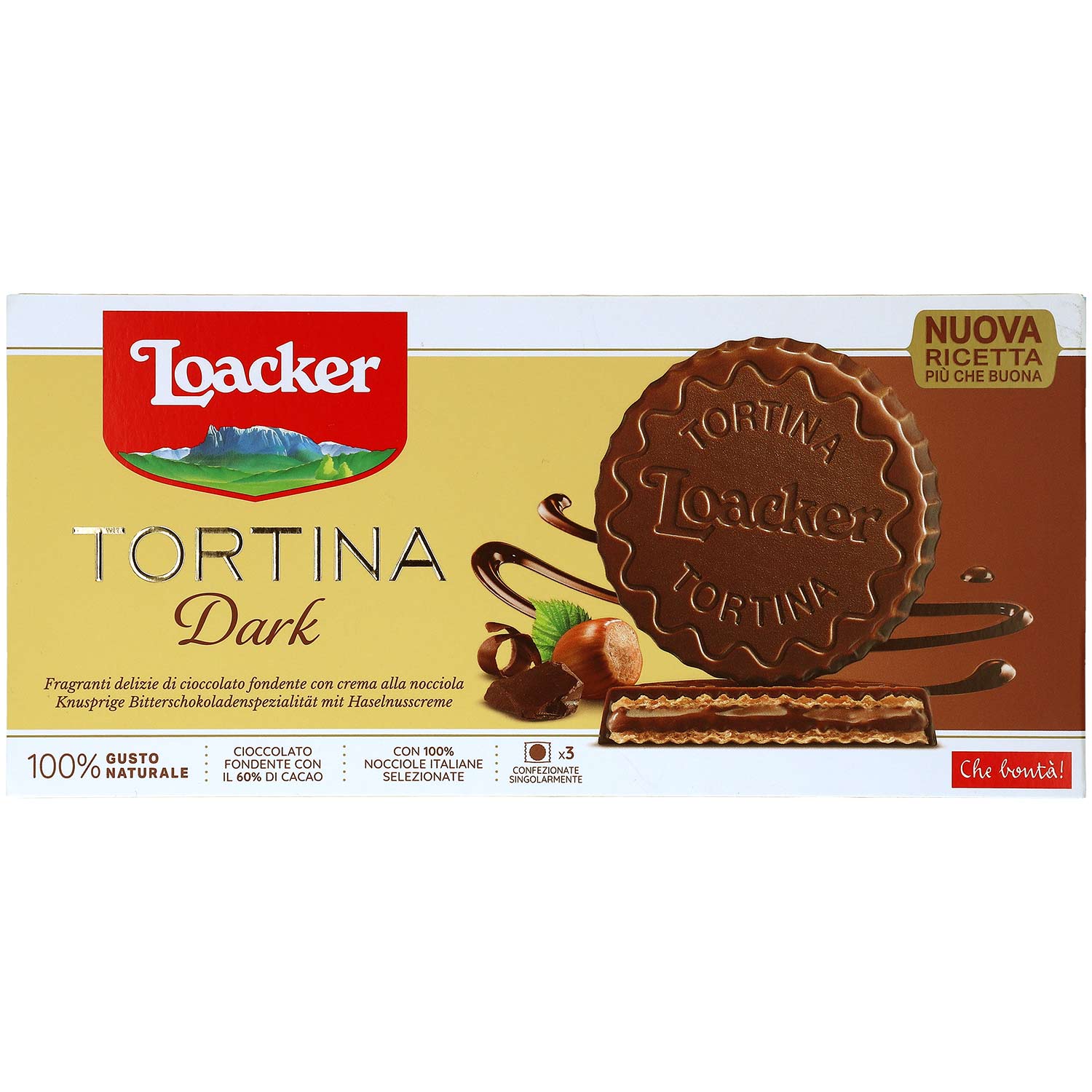 Loacker Tortina Dark 3x21g