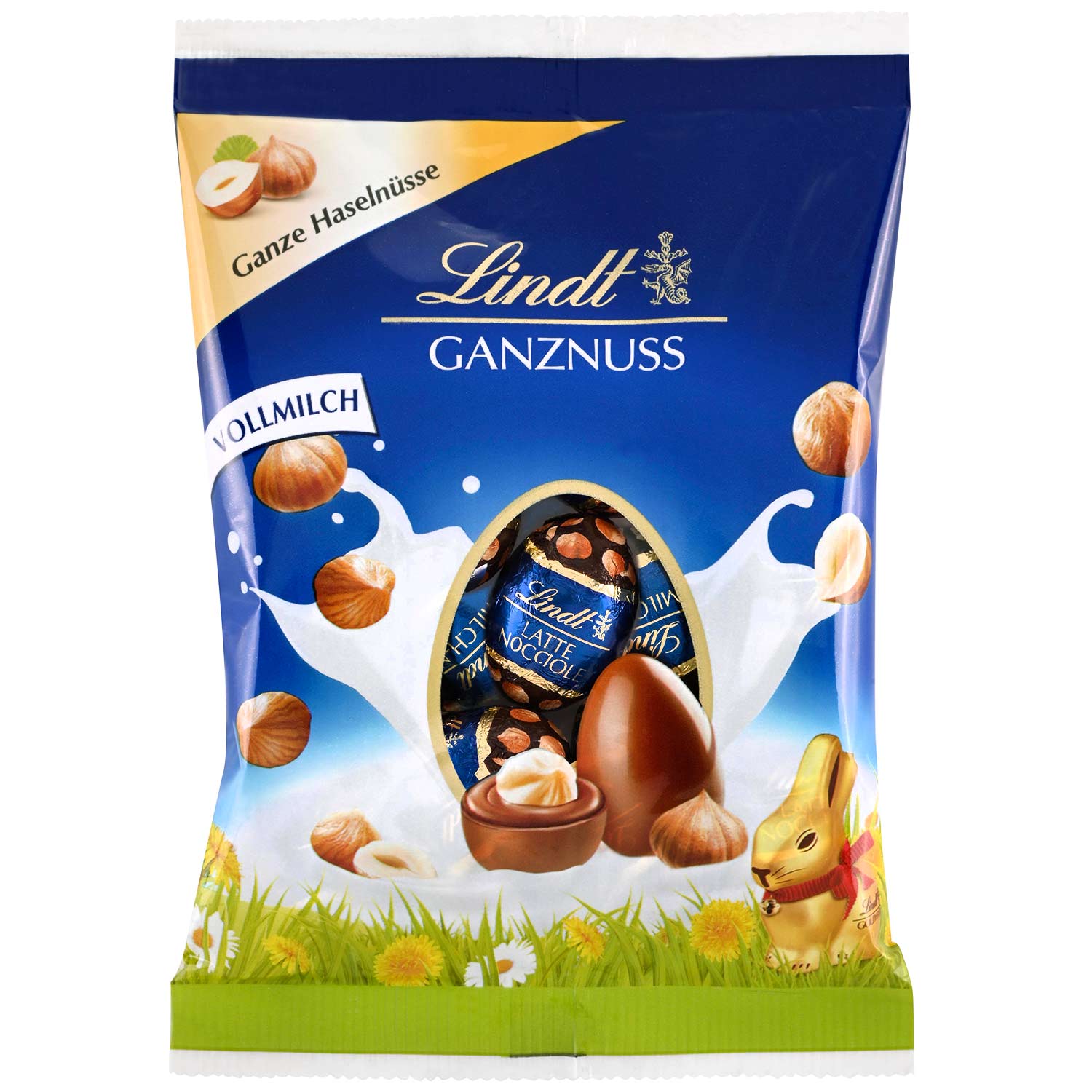 Lindt Ganznuss Mini-Eier Vollmilch 86g
