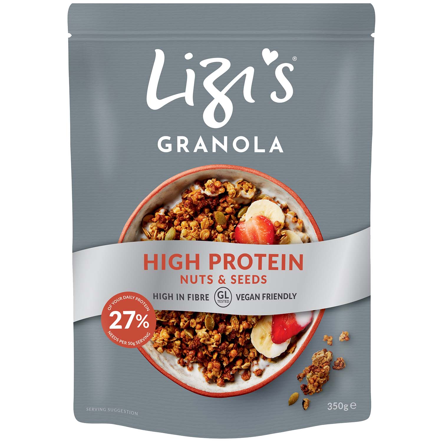 Lizi's Granola High Protein Nuts & Seeds 350g