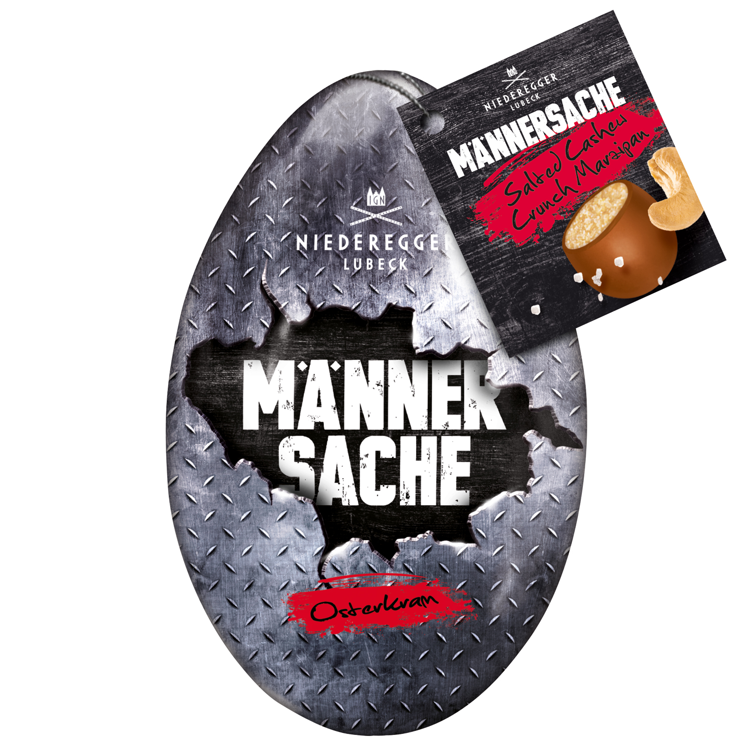 Niederegger Marzipan 'Männersache' Osterkram Salted Cashew Crunch Marzipan 50g