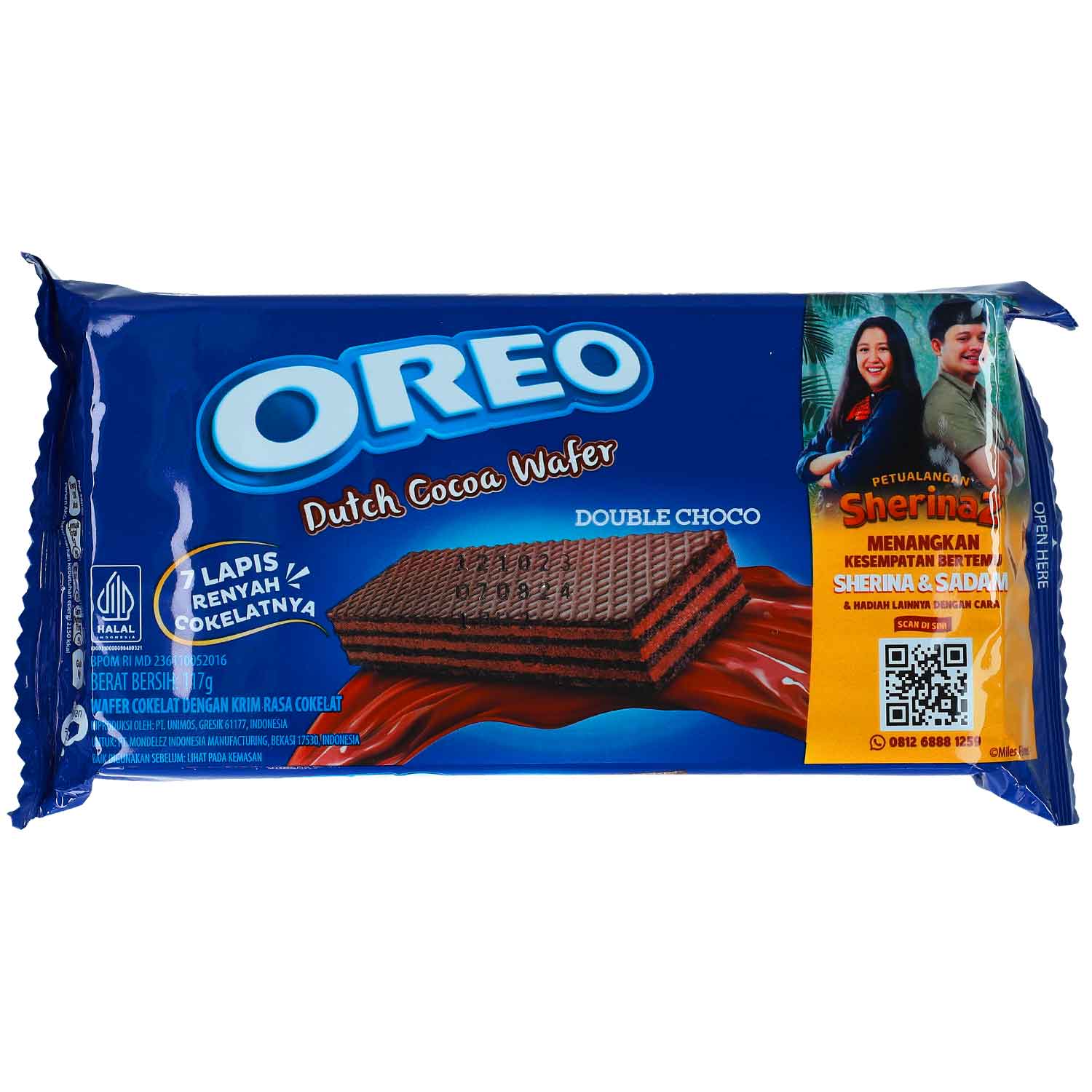 Oreo Dutch Cocoa Wafer Double Choco 117g
