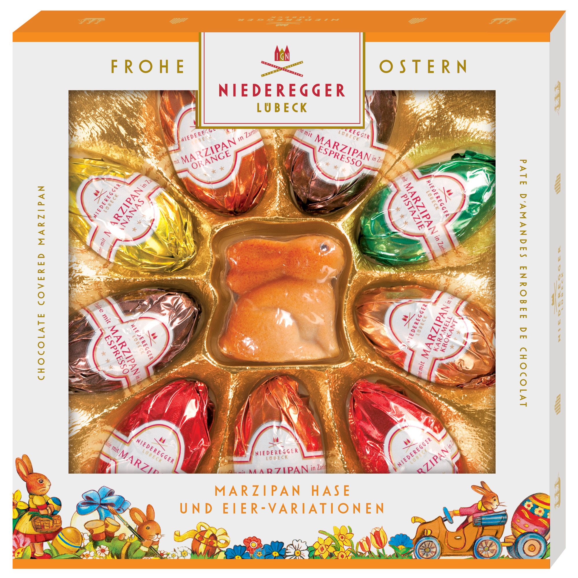 Niederegger Marzipan Hase und Eier-Variationen 175g
