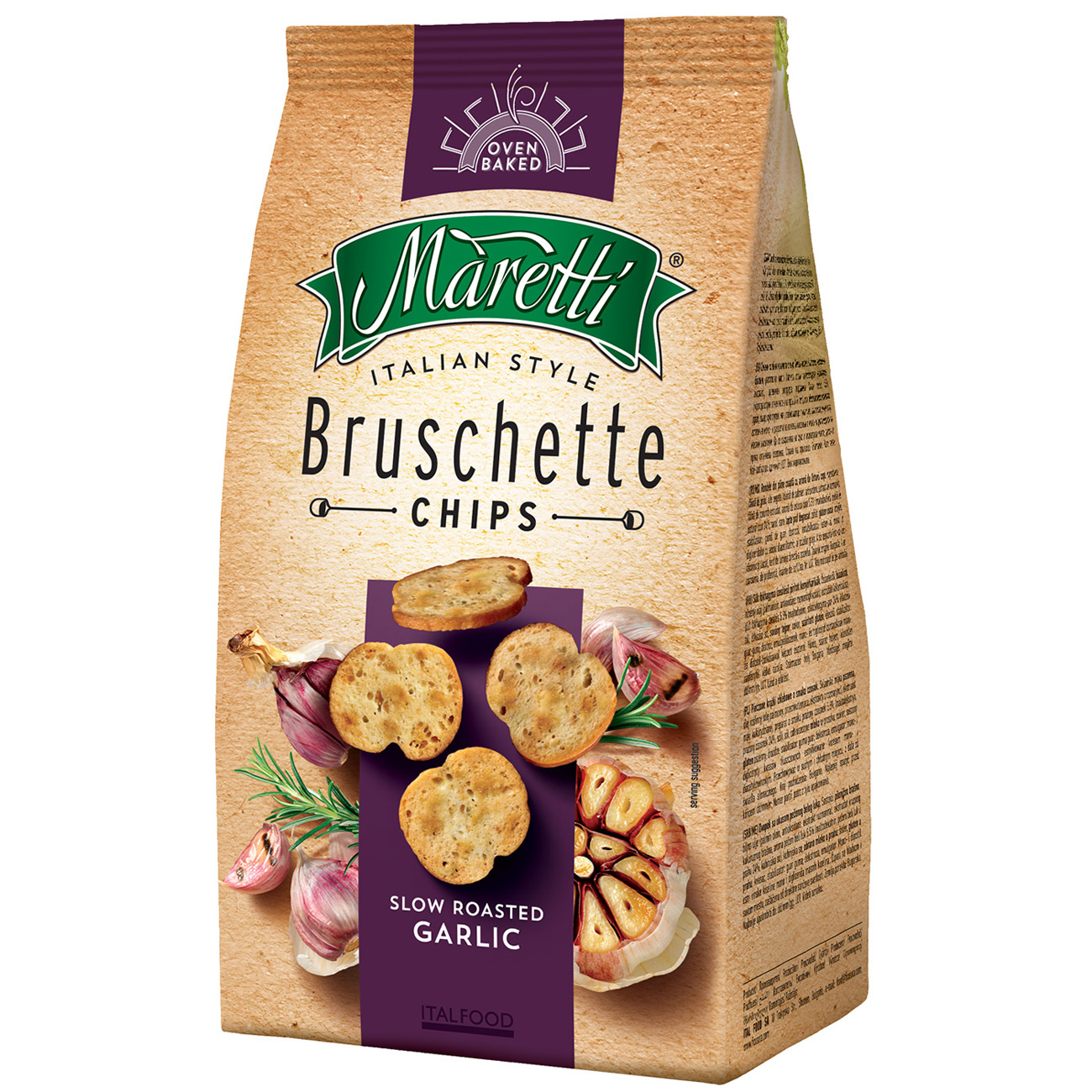 Maretti Bruschette Chips Slow Roasted Garlic 150g