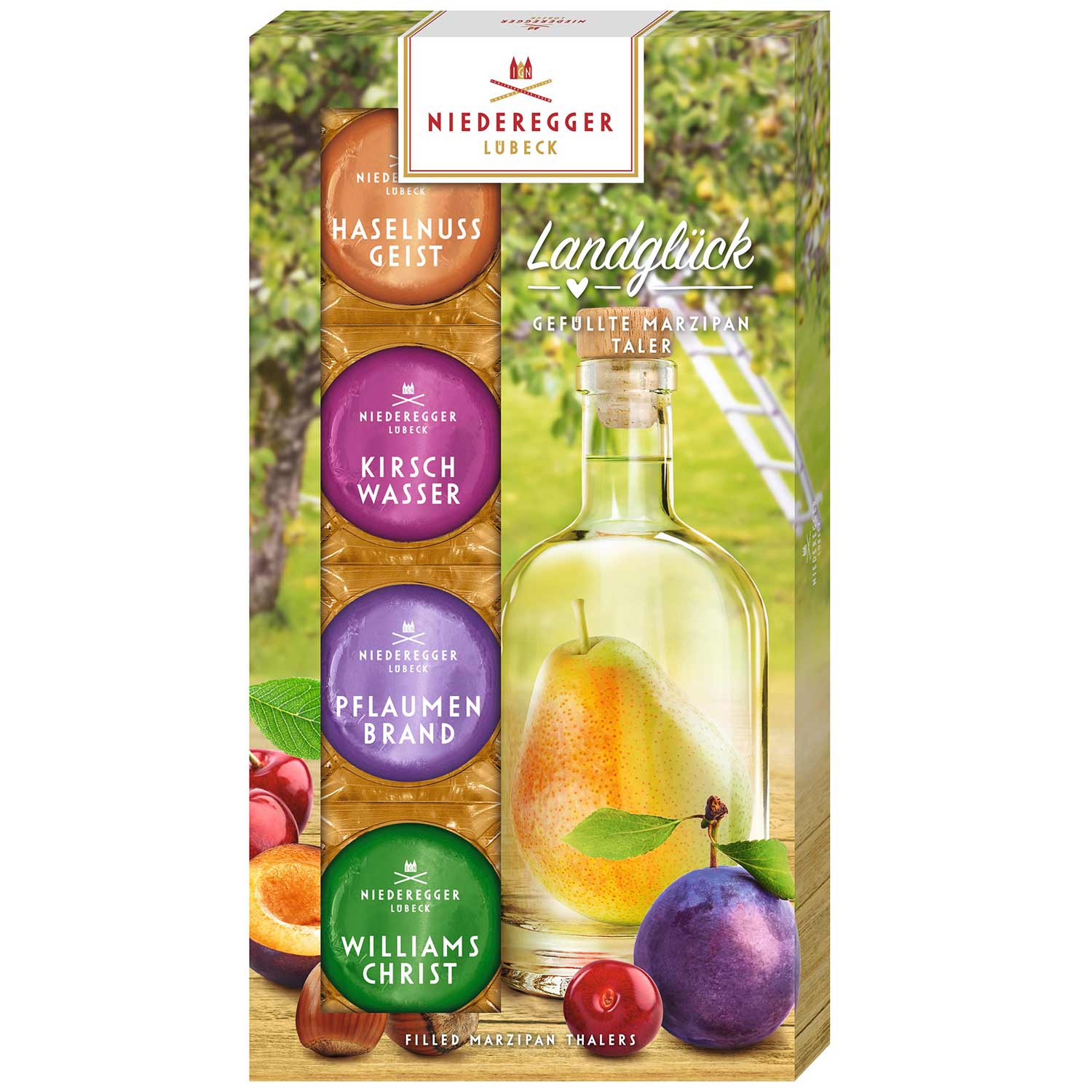 Niederegger Landglück Marzipan Taler alkoholisch 112g