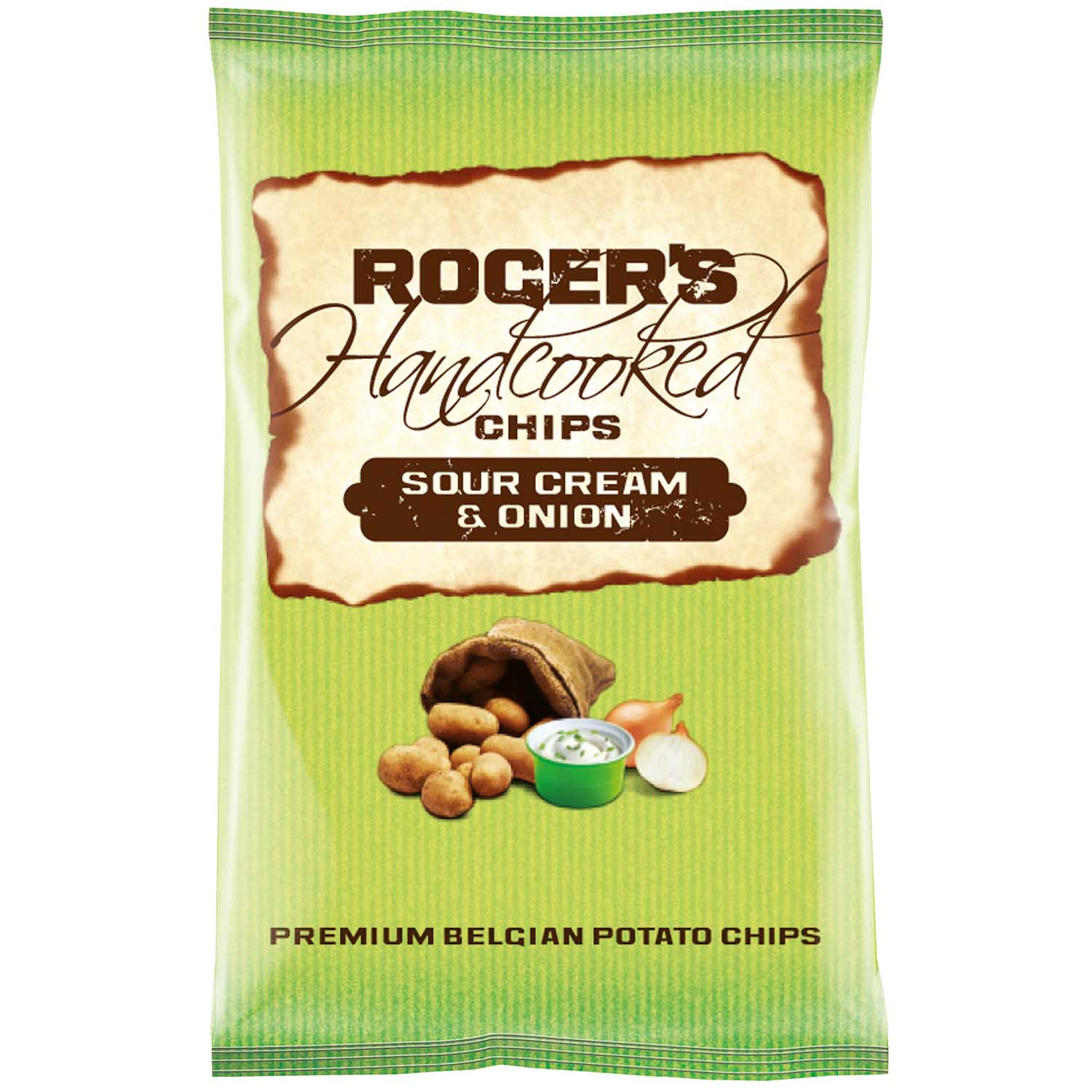 Roger's Handcooked Chips Sour Cream & Onion 150g