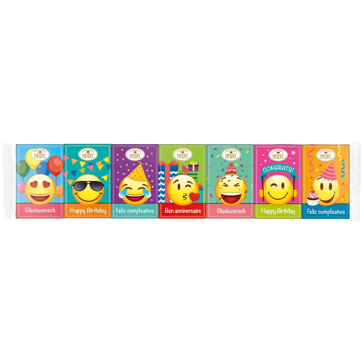 Heidel 'Happy Birthday' Emoticons 7er