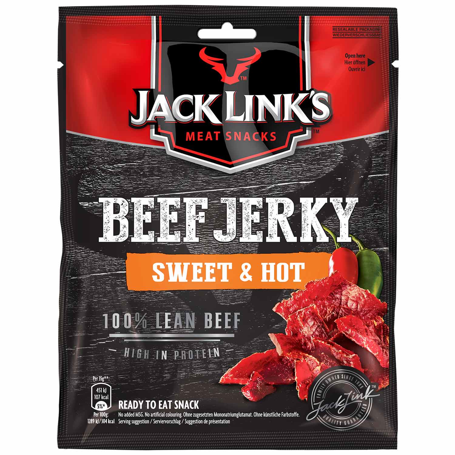 Jack Link's Beef Jerky Sweet & Hot 70g